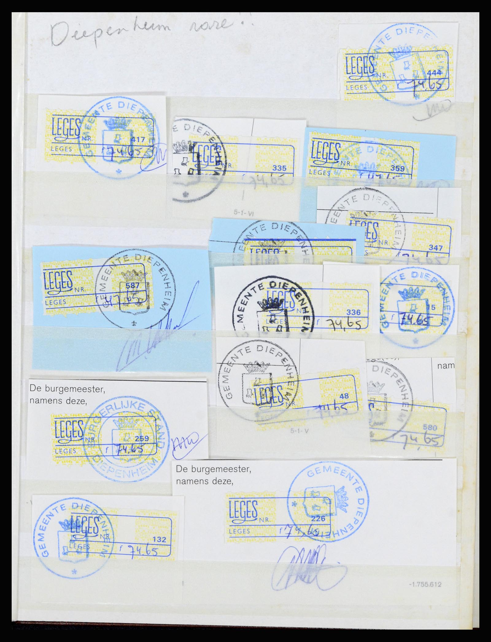 37077 007 - Postzegelverzameling 37077 Nederland fiscaal.