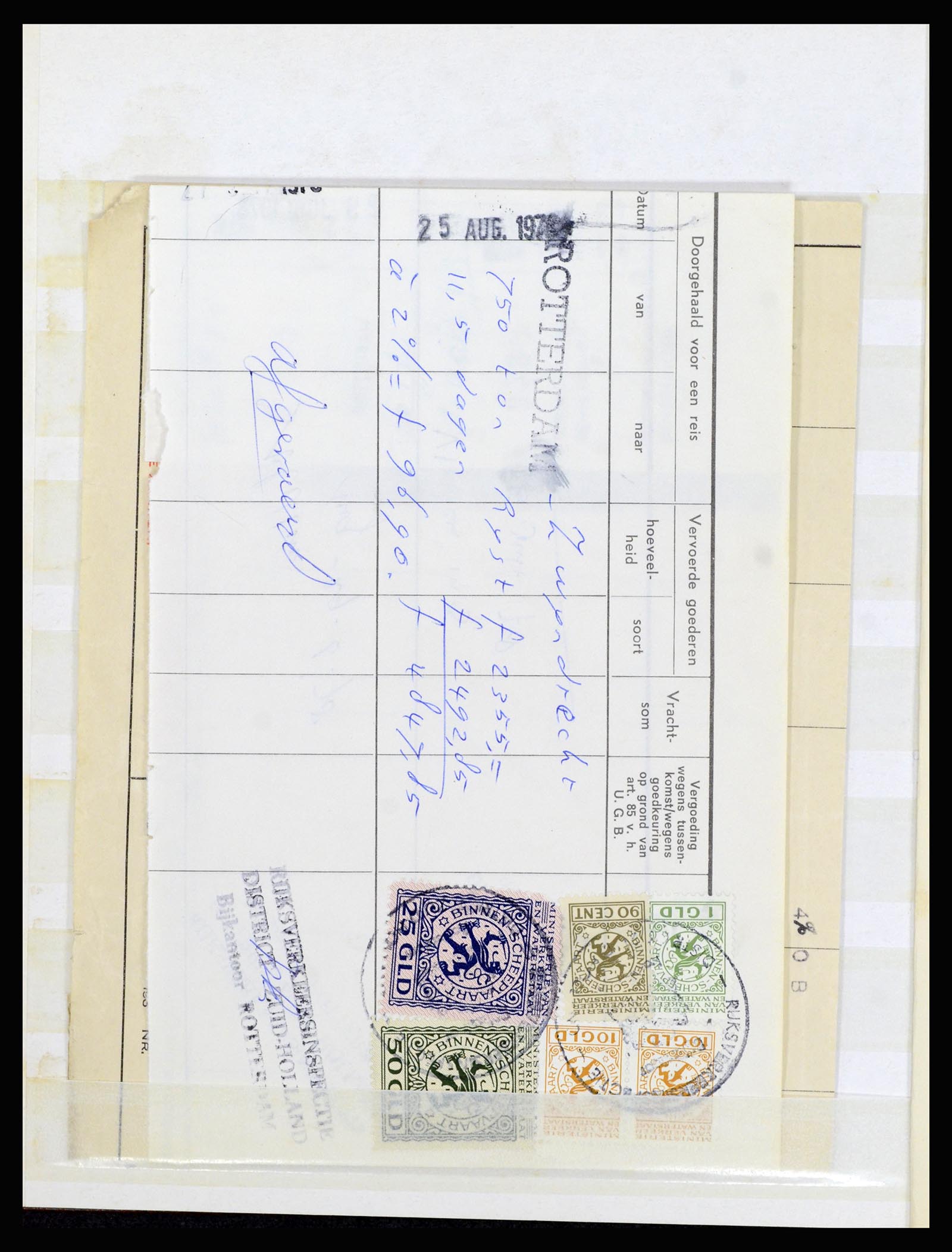 37077 012 - Postzegelverzameling 37077 Nederland fiscaal.