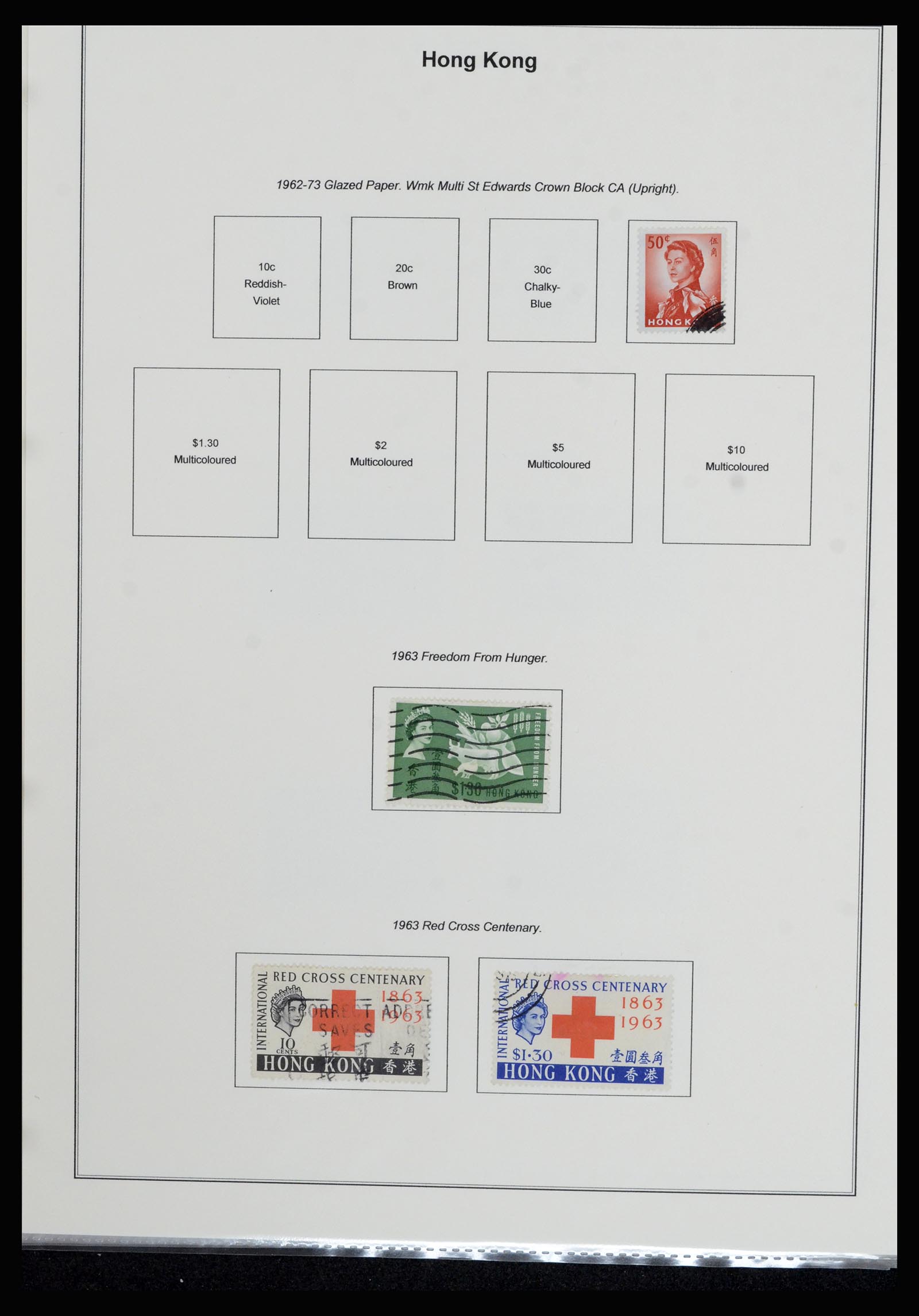 37079 022 - Postzegelverzameling 37079 Hongkong 1961-1984.