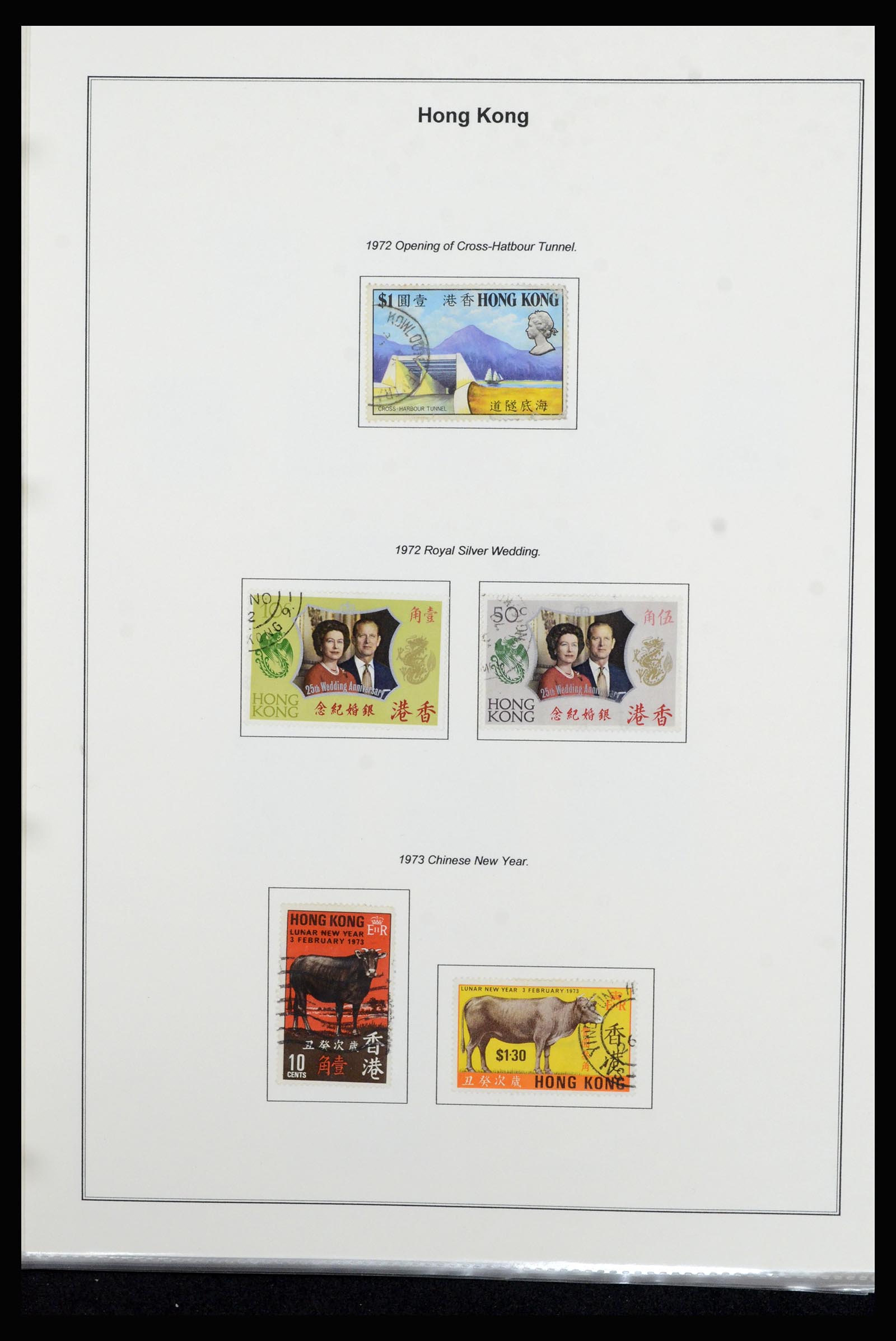 37079 031 - Postzegelverzameling 37079 Hongkong 1961-1984.