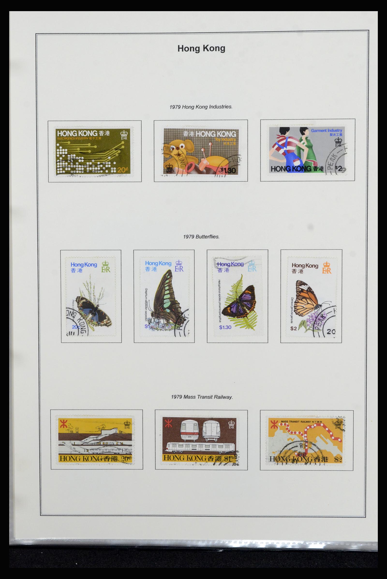 37079 040 - Postzegelverzameling 37079 Hongkong 1961-1984.