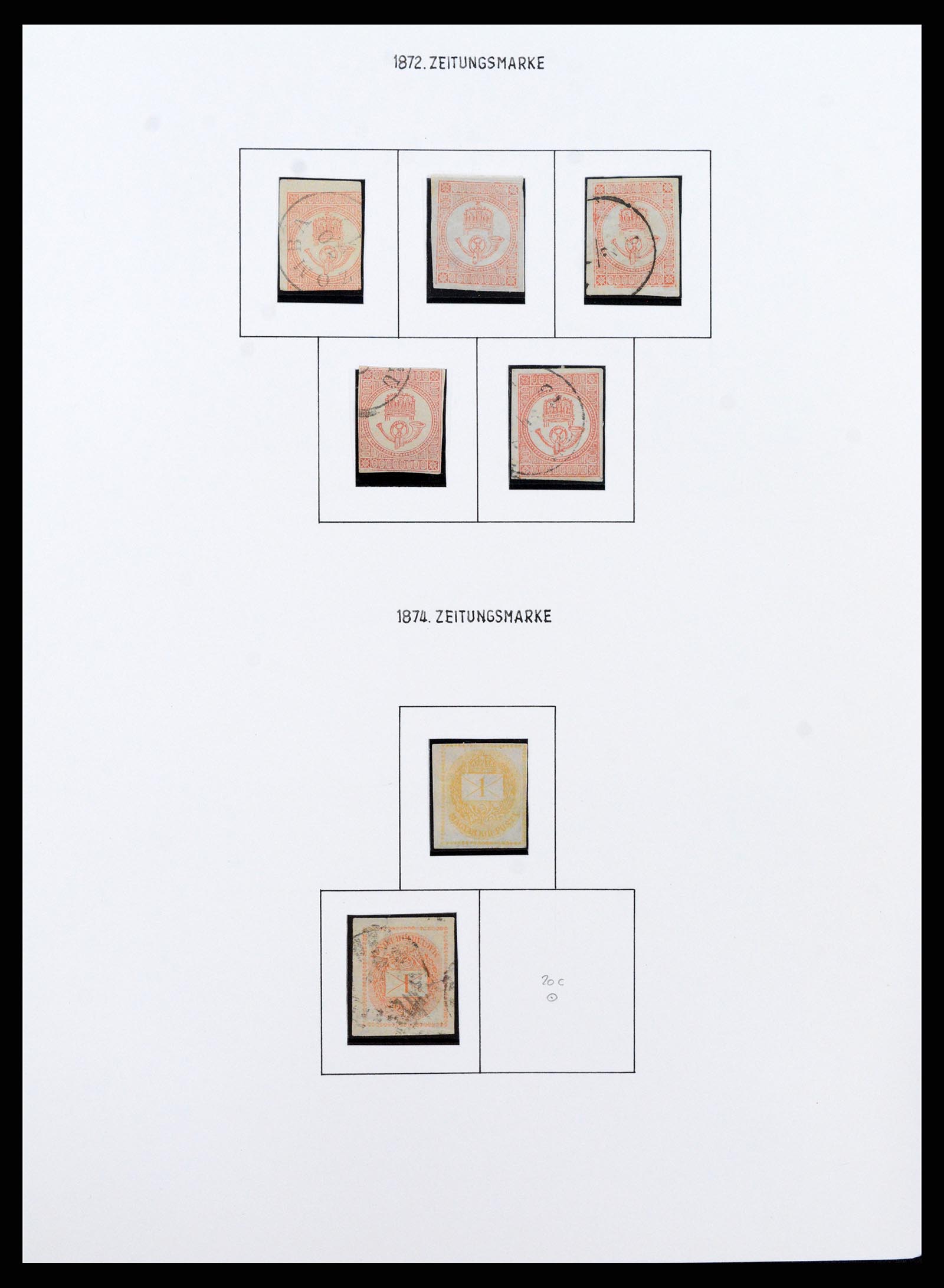 37080 0008 - Postzegelverzameling 37080 Hongarije superverzameling 1871-1954.