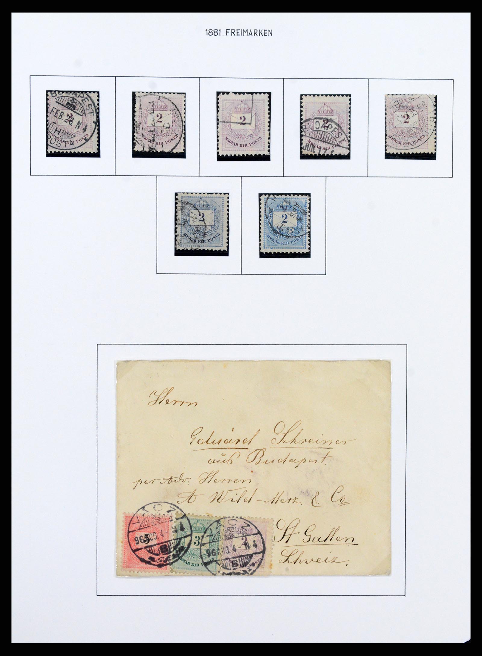 37080 0010 - Postzegelverzameling 37080 Hongarije superverzameling 1871-1954.