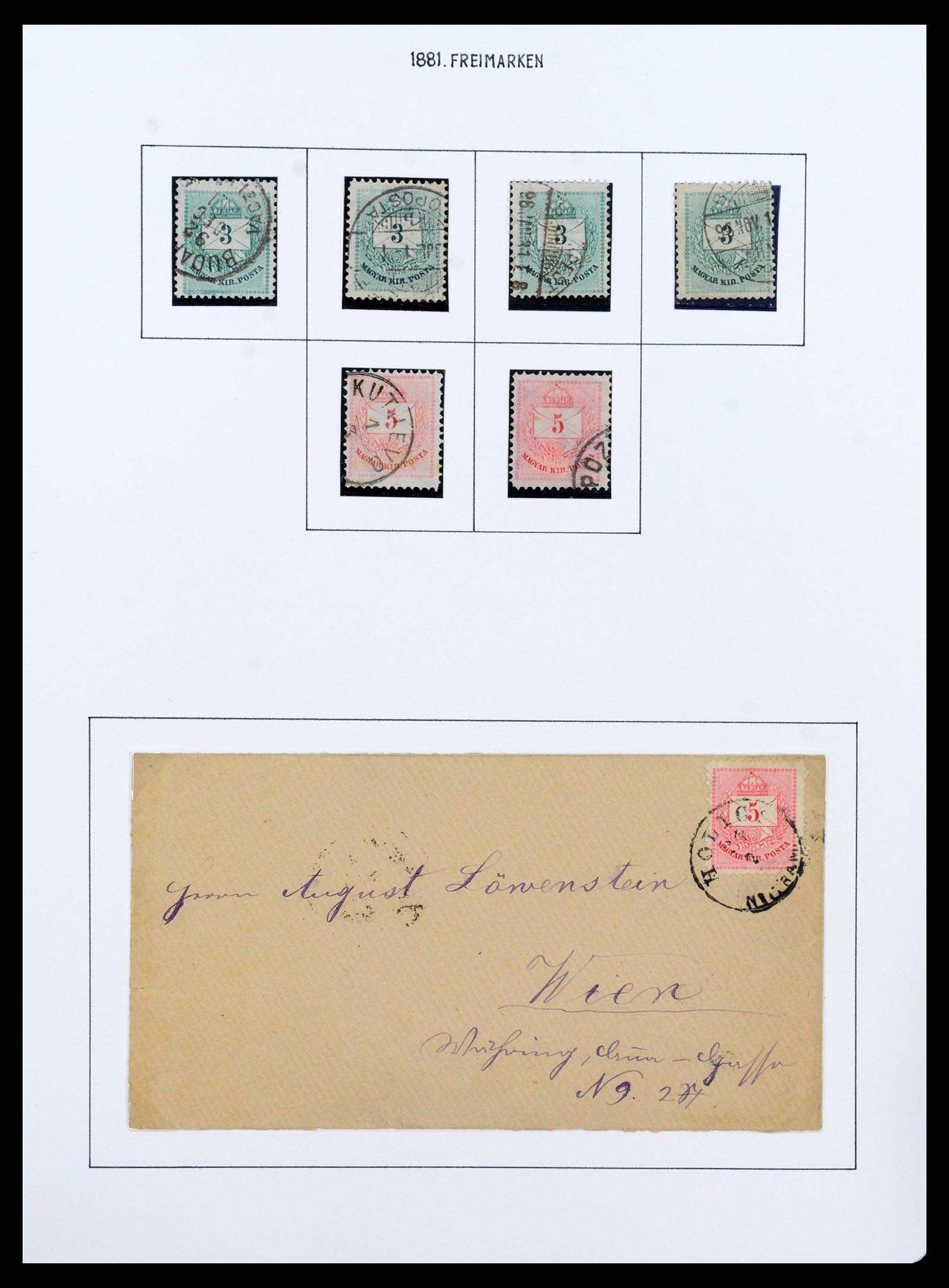 37080 0011 - Postzegelverzameling 37080 Hongarije superverzameling 1871-1954.