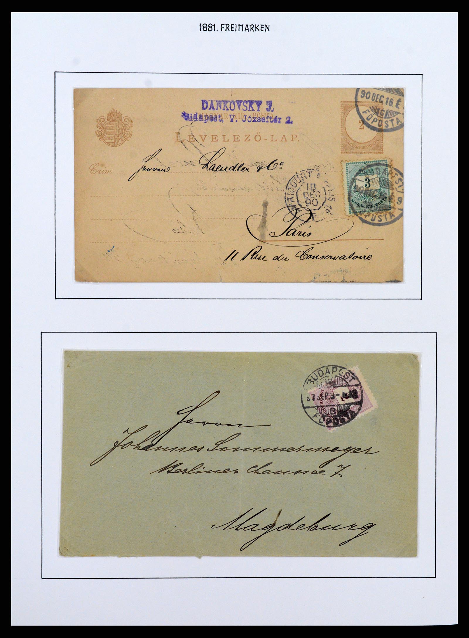 37080 0012 - Postzegelverzameling 37080 Hongarije superverzameling 1871-1954.
