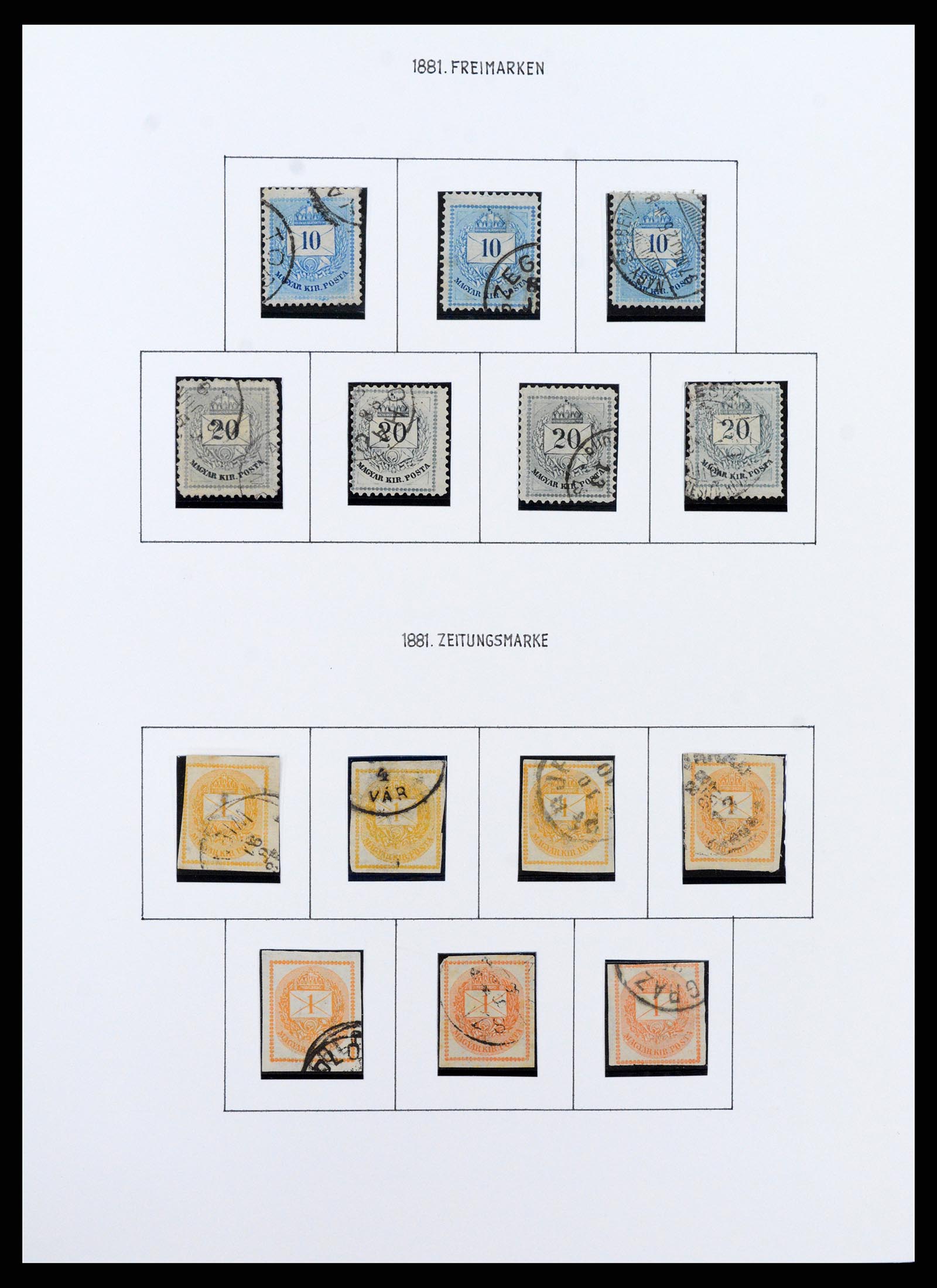 37080 0013 - Postzegelverzameling 37080 Hongarije superverzameling 1871-1954.