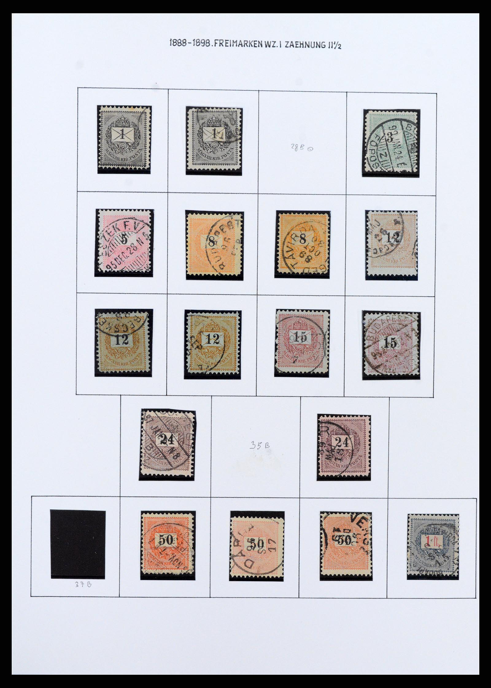 37080 0022 - Postzegelverzameling 37080 Hongarije superverzameling 1871-1954.