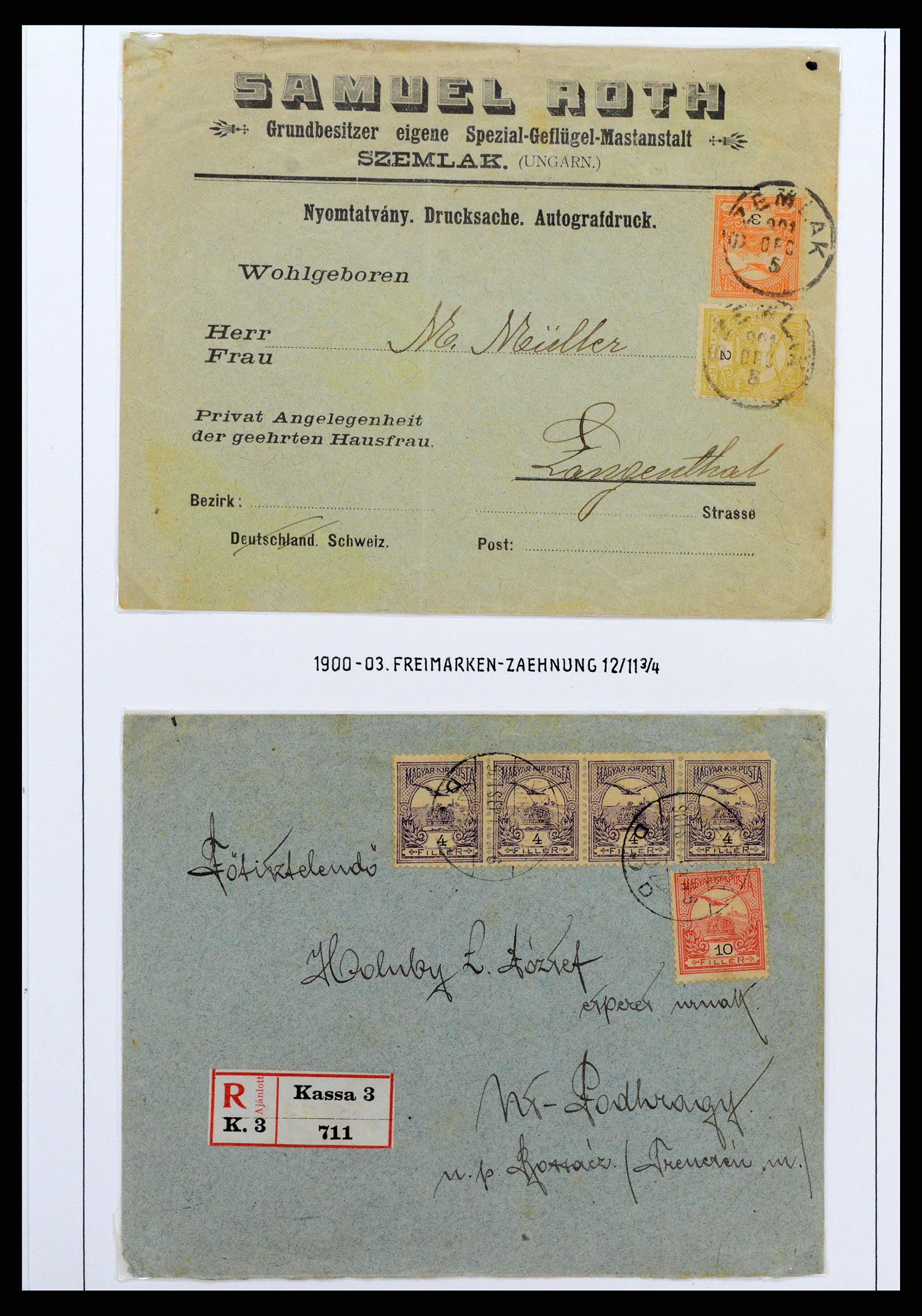 37080 0036 - Postzegelverzameling 37080 Hongarije superverzameling 1871-1954.