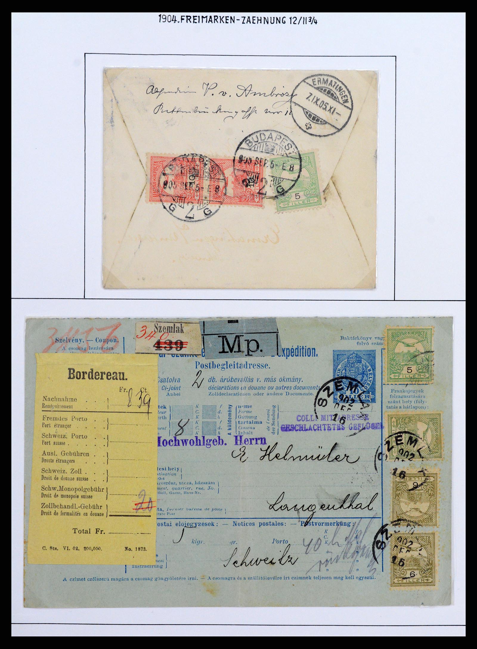 37080 0039 - Postzegelverzameling 37080 Hongarije superverzameling 1871-1954.