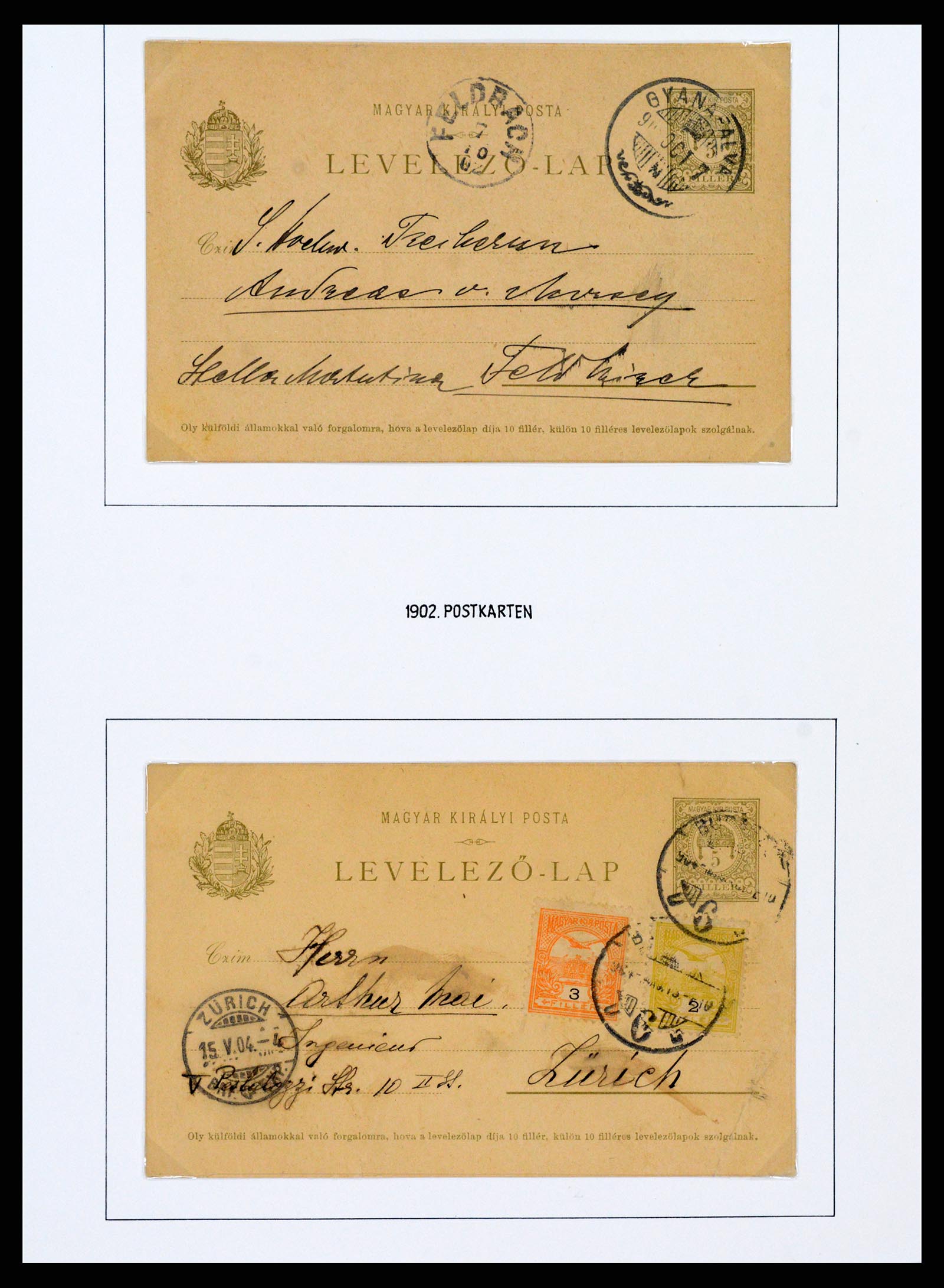 37080 0041 - Postzegelverzameling 37080 Hongarije superverzameling 1871-1954.