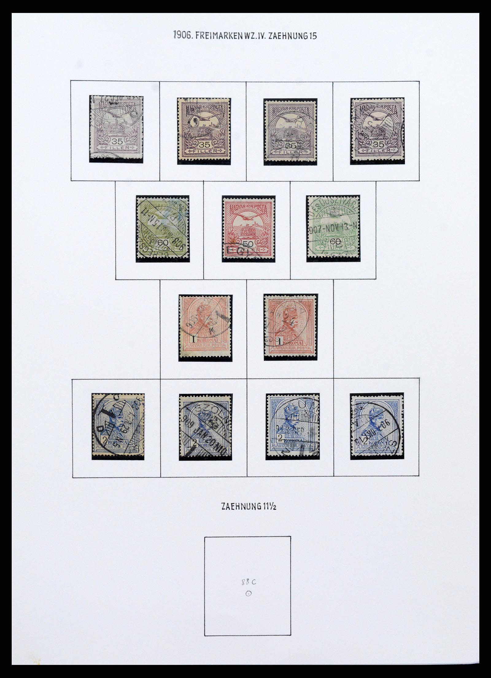 37080 0044 - Postzegelverzameling 37080 Hongarije superverzameling 1871-1954.