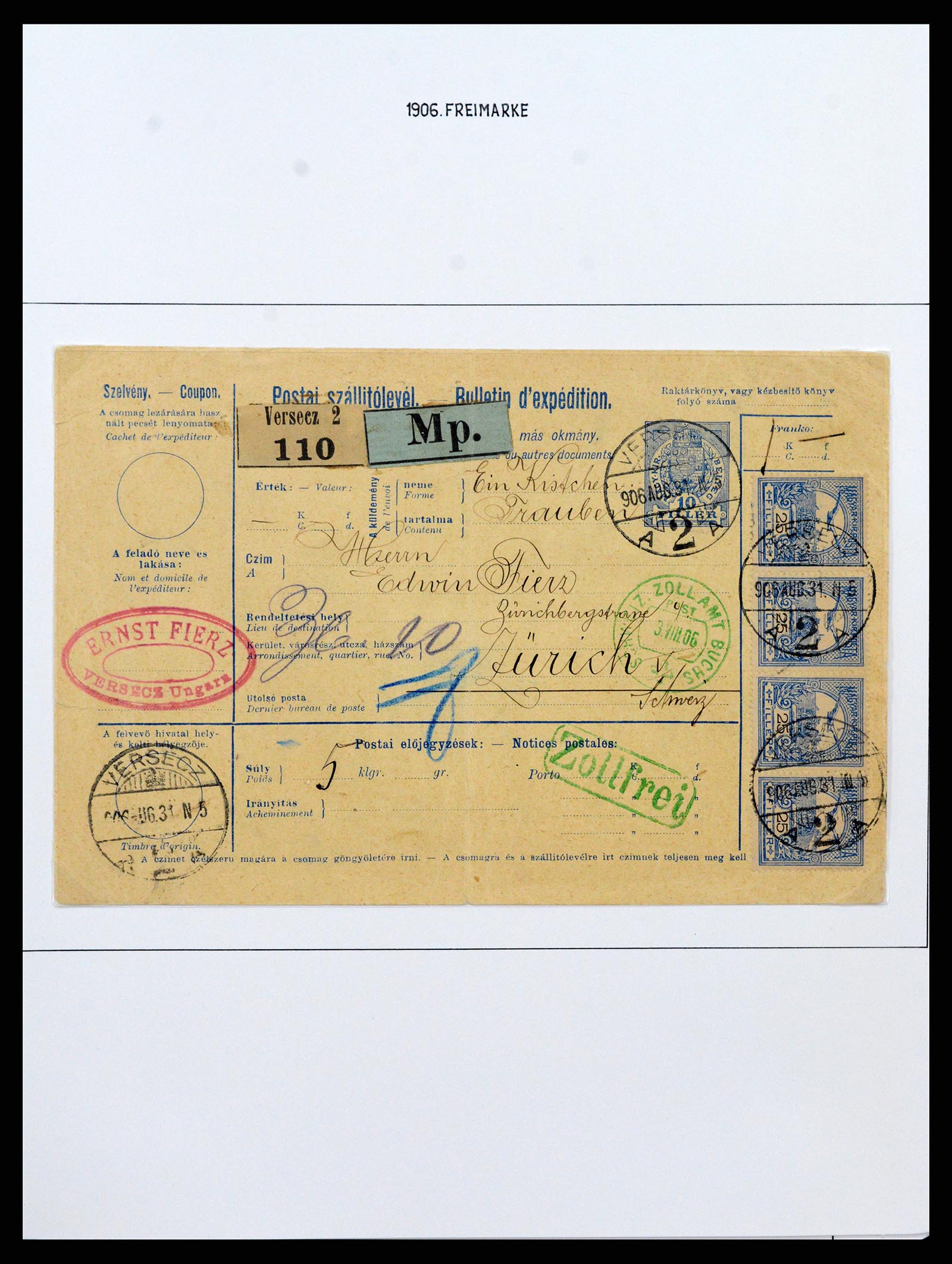 37080 0048 - Postzegelverzameling 37080 Hongarije superverzameling 1871-1954.