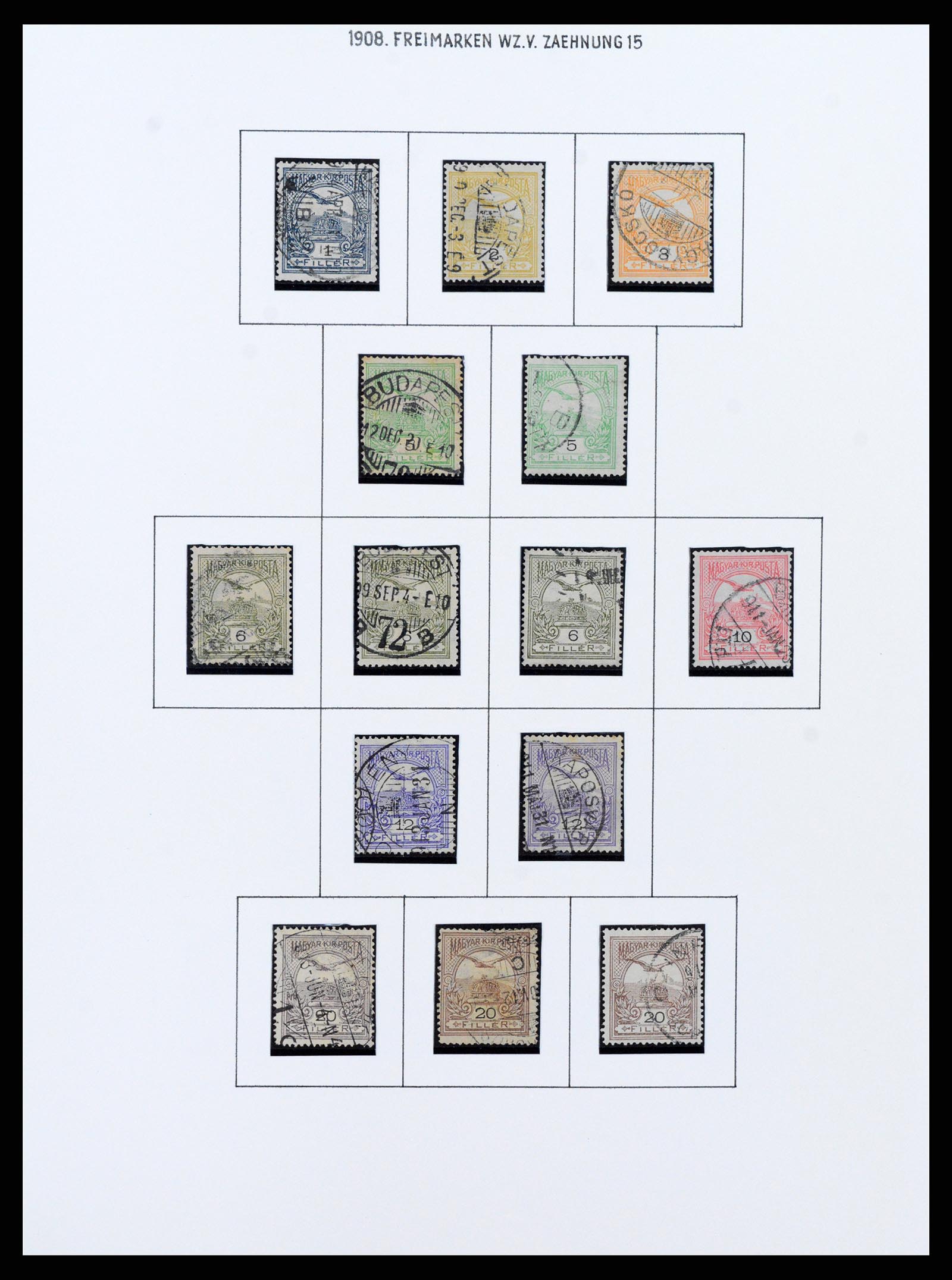37080 0054 - Postzegelverzameling 37080 Hongarije superverzameling 1871-1954.