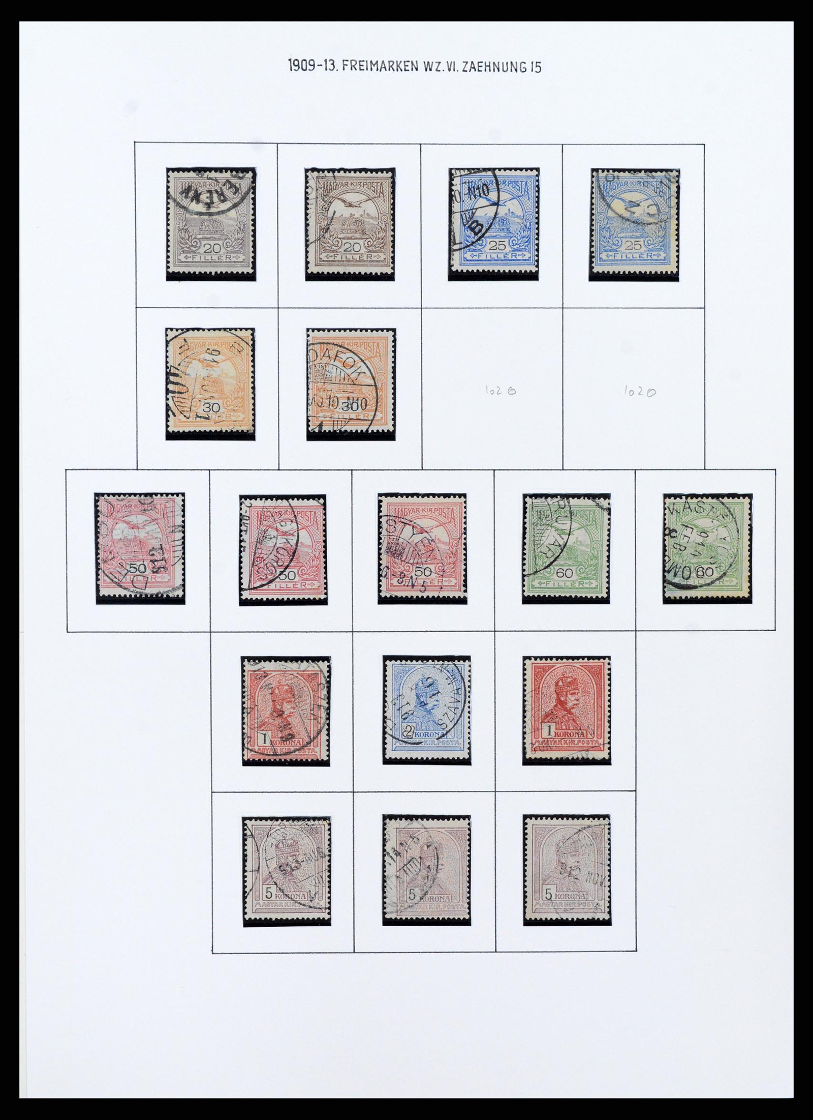 37080 0059 - Postzegelverzameling 37080 Hongarije superverzameling 1871-1954.