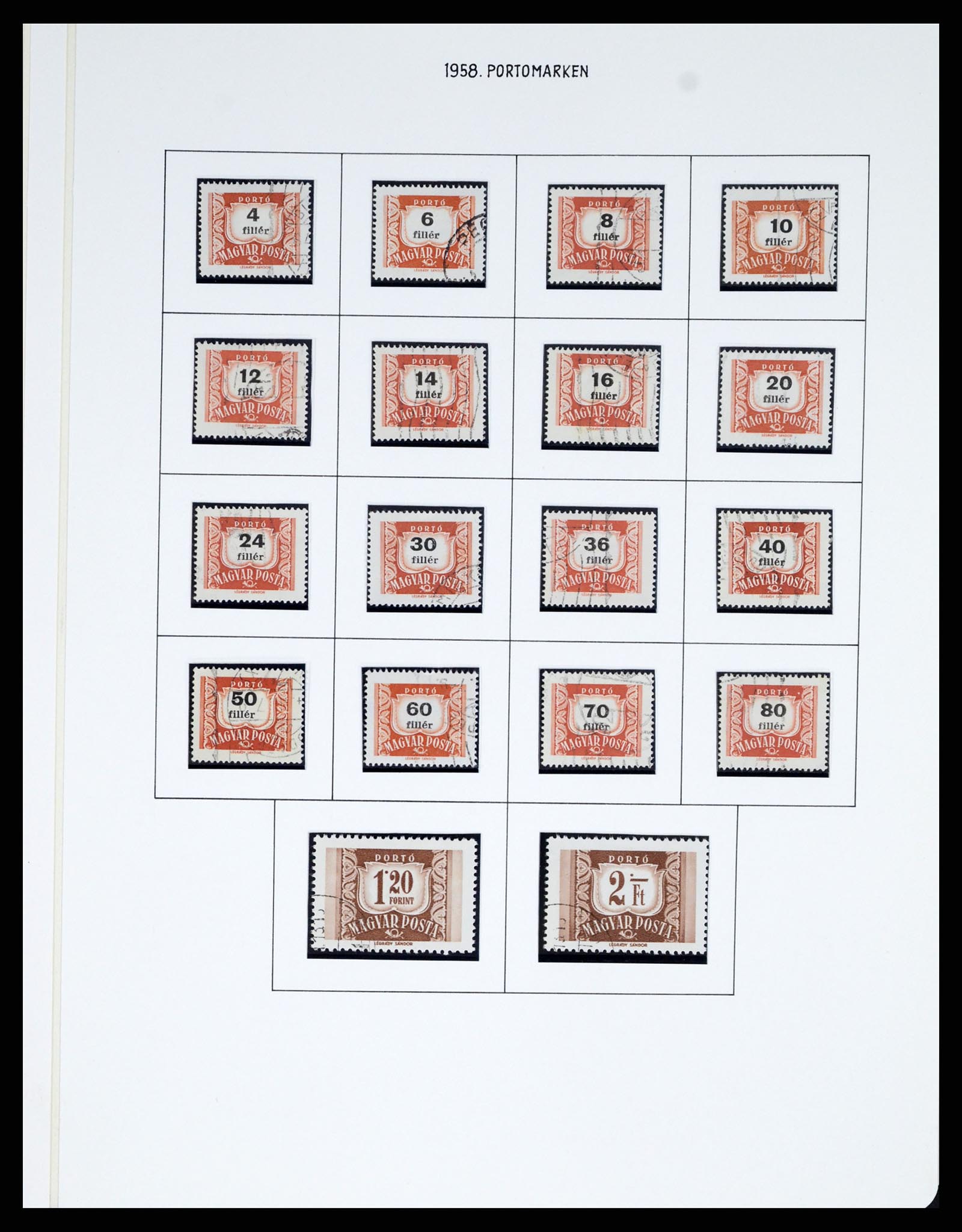 37080 0981 - Postzegelverzameling 37080 Hongarije superverzameling 1871-1954.