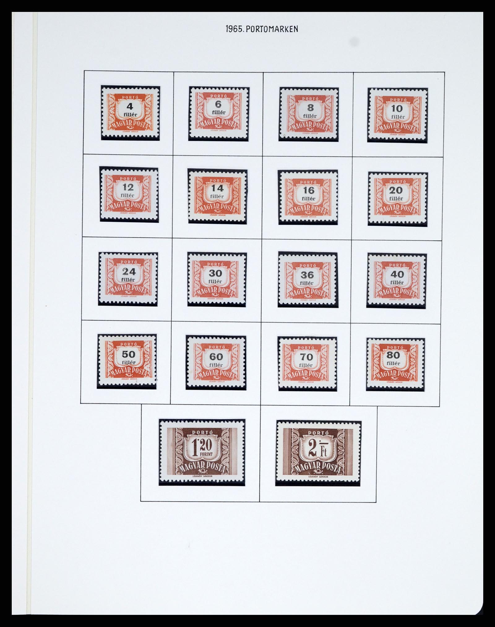 37080 0982 - Postzegelverzameling 37080 Hongarije superverzameling 1871-1954.