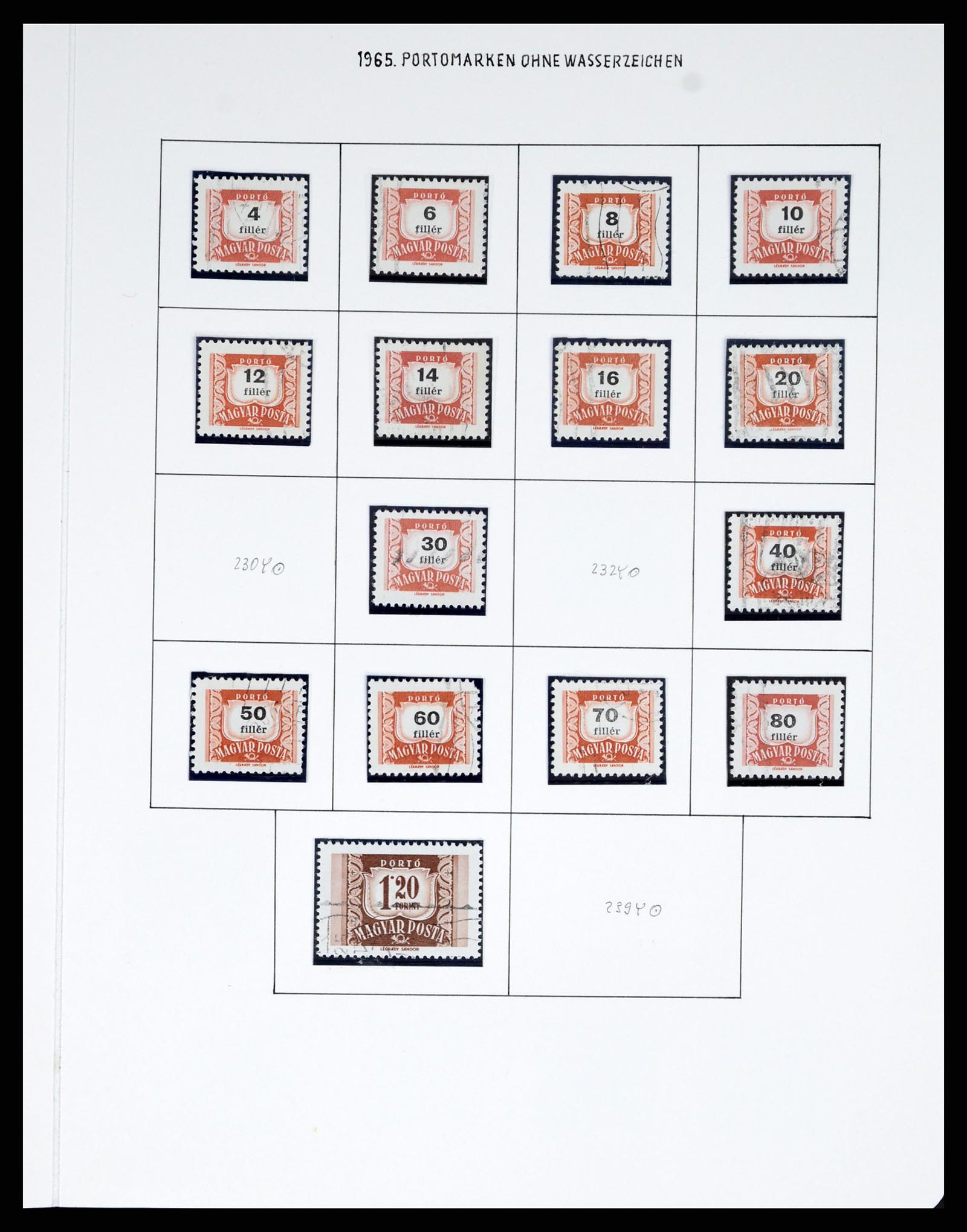 37080 0983 - Postzegelverzameling 37080 Hongarije superverzameling 1871-1954.