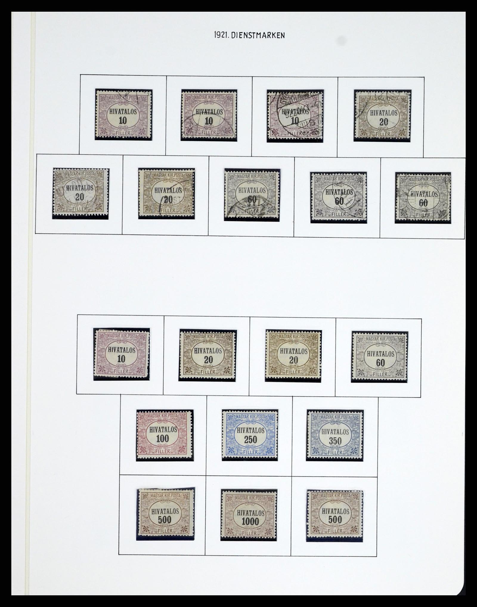 37080 0989 - Postzegelverzameling 37080 Hongarije superverzameling 1871-1954.