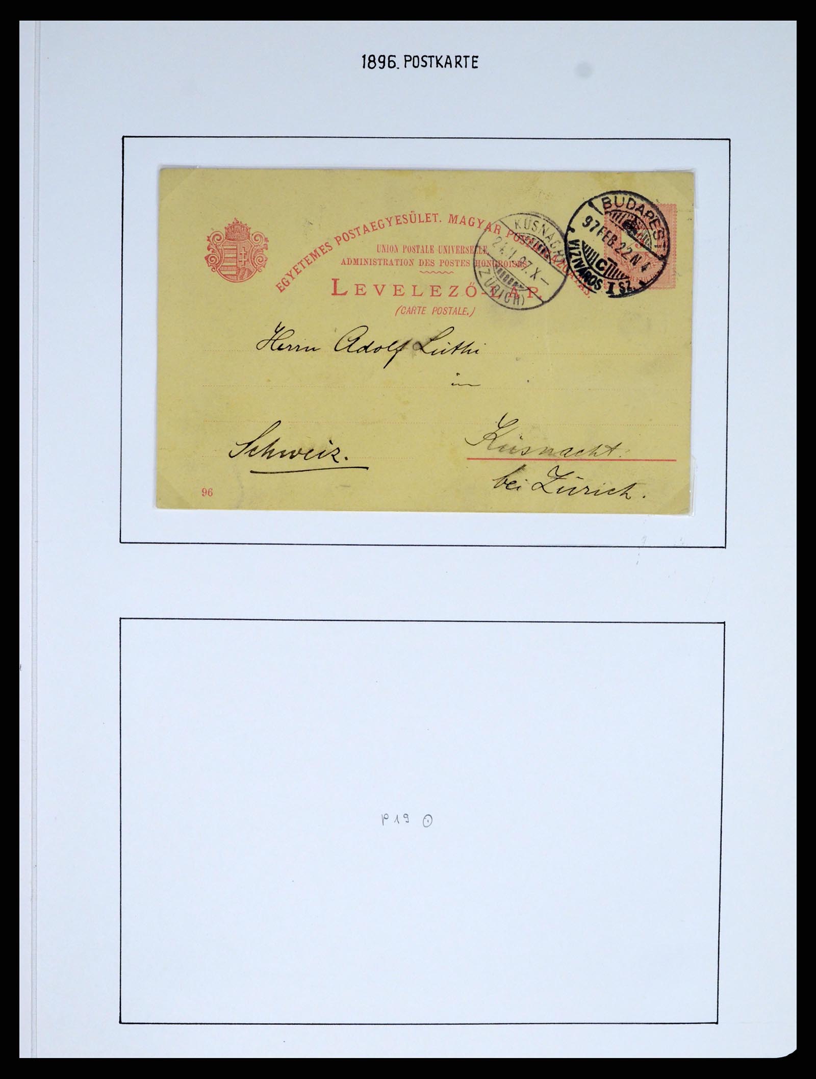 37080 0997 - Postzegelverzameling 37080 Hongarije superverzameling 1871-1954.