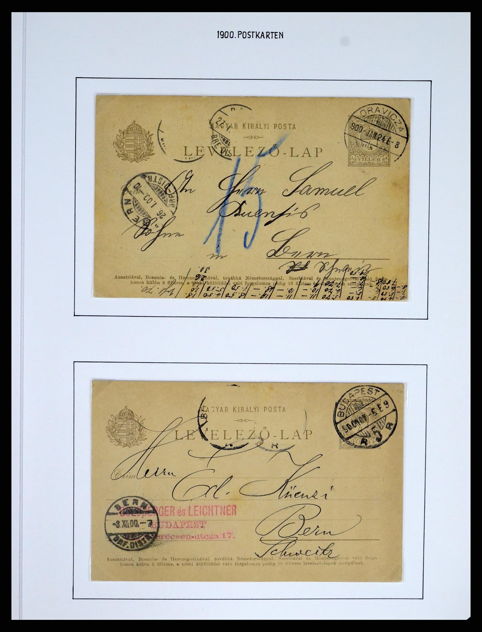 37080 1001 - Postzegelverzameling 37080 Hongarije superverzameling 1871-1954.