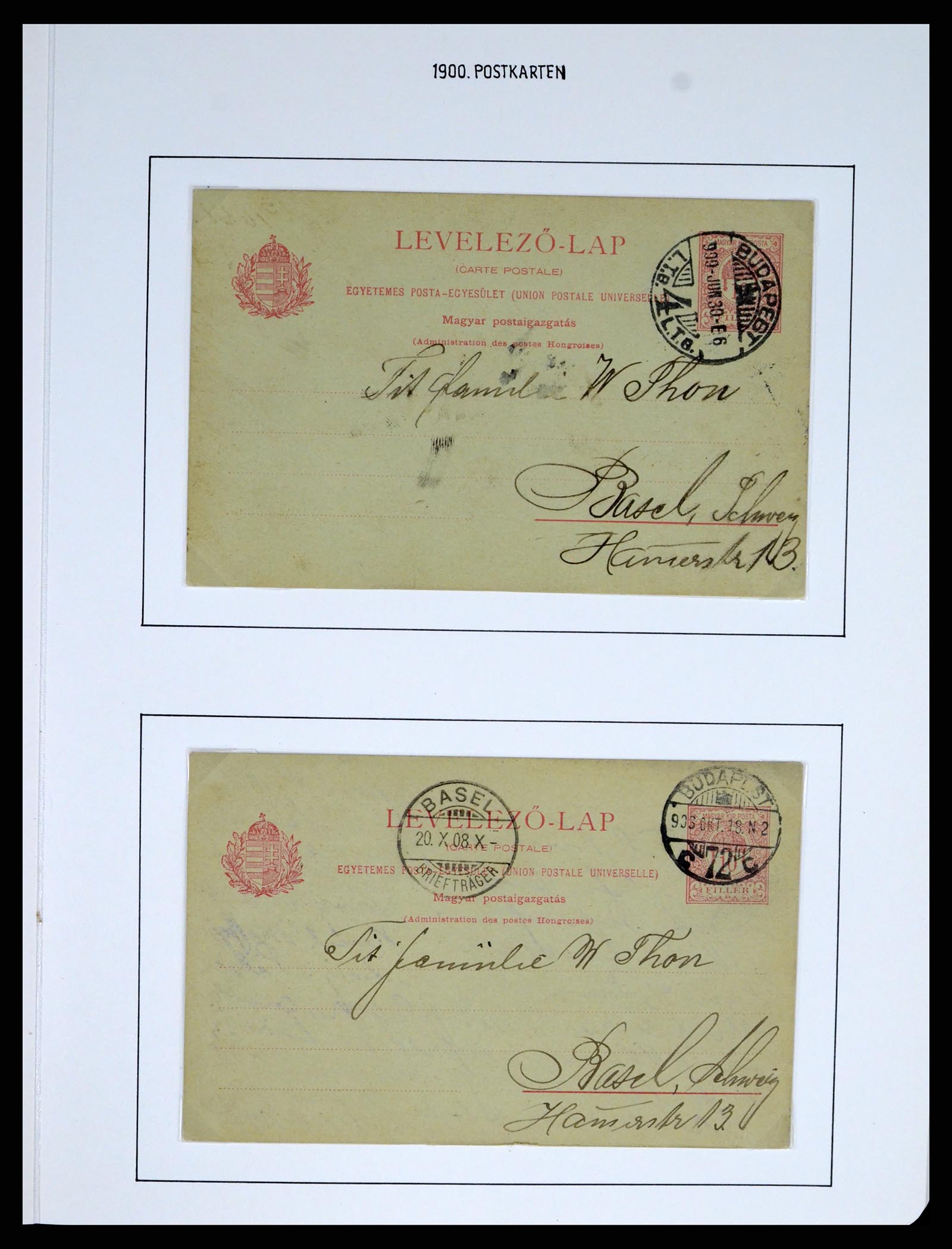 37080 1002 - Postzegelverzameling 37080 Hongarije superverzameling 1871-1954.