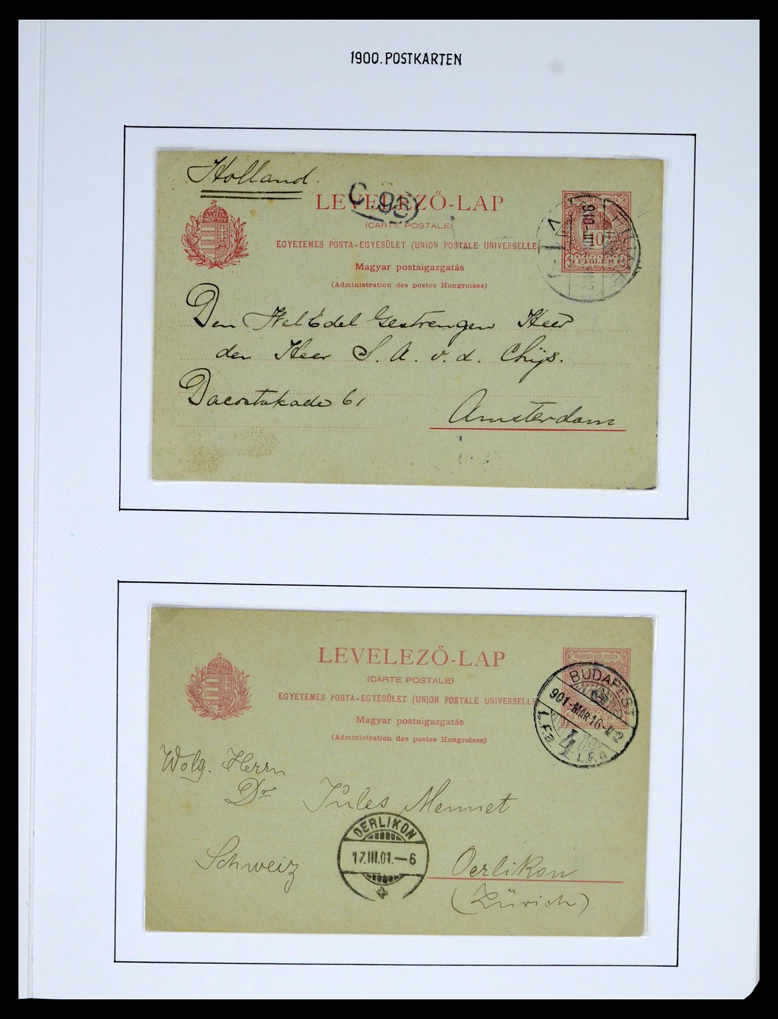 37080 1003 - Postzegelverzameling 37080 Hongarije superverzameling 1871-1954.
