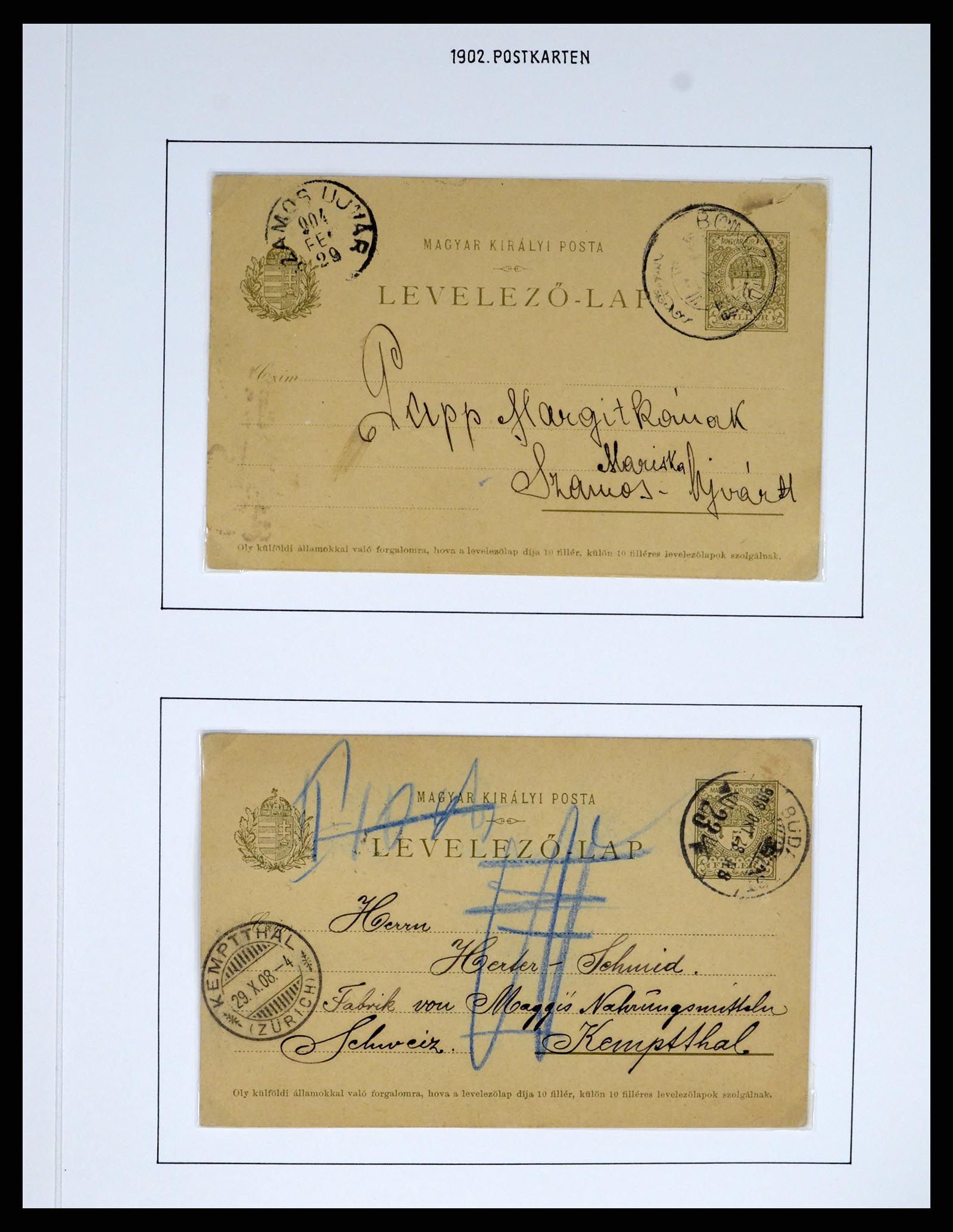 37080 1005 - Postzegelverzameling 37080 Hongarije superverzameling 1871-1954.
