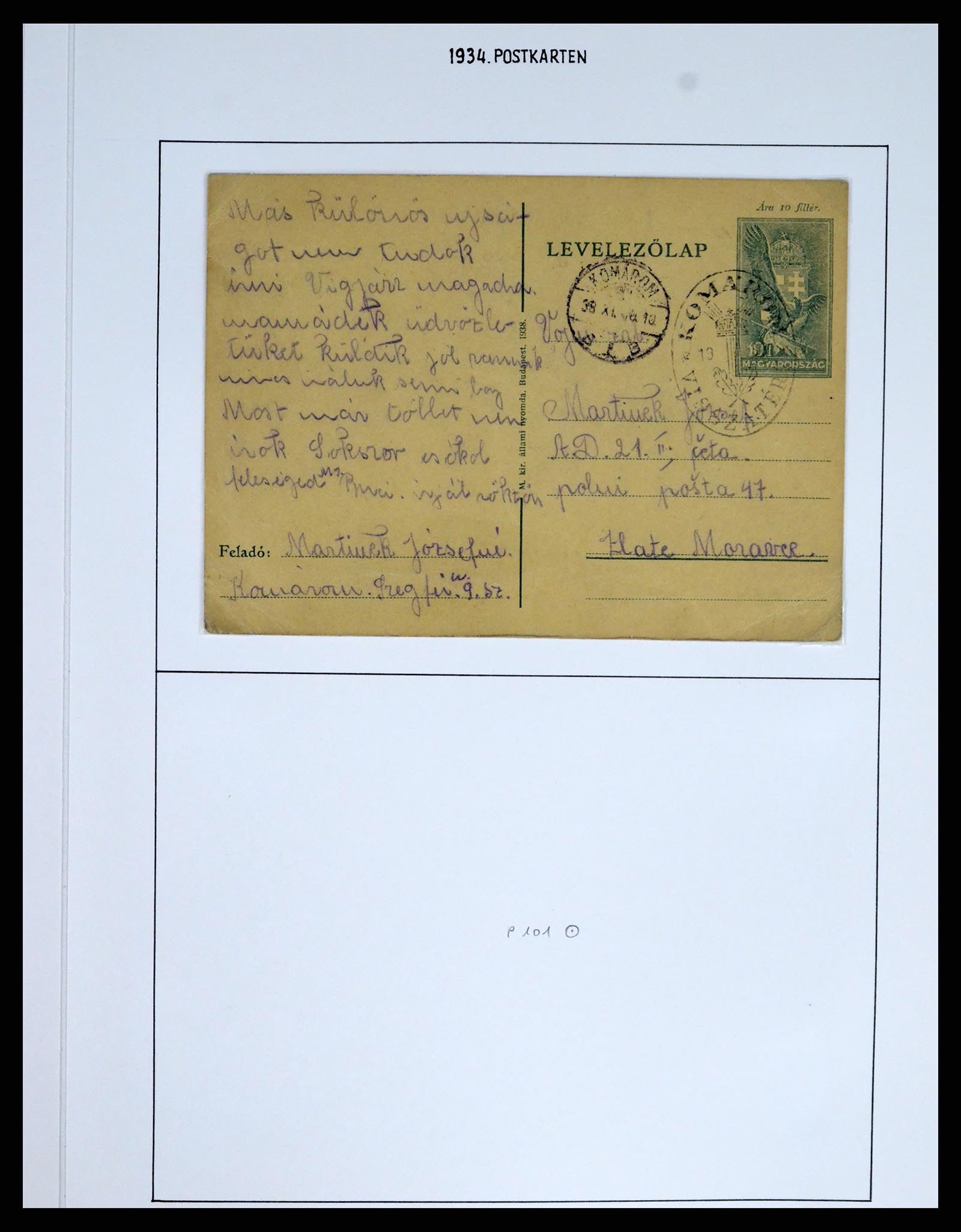 37080 1008 - Postzegelverzameling 37080 Hongarije superverzameling 1871-1954.