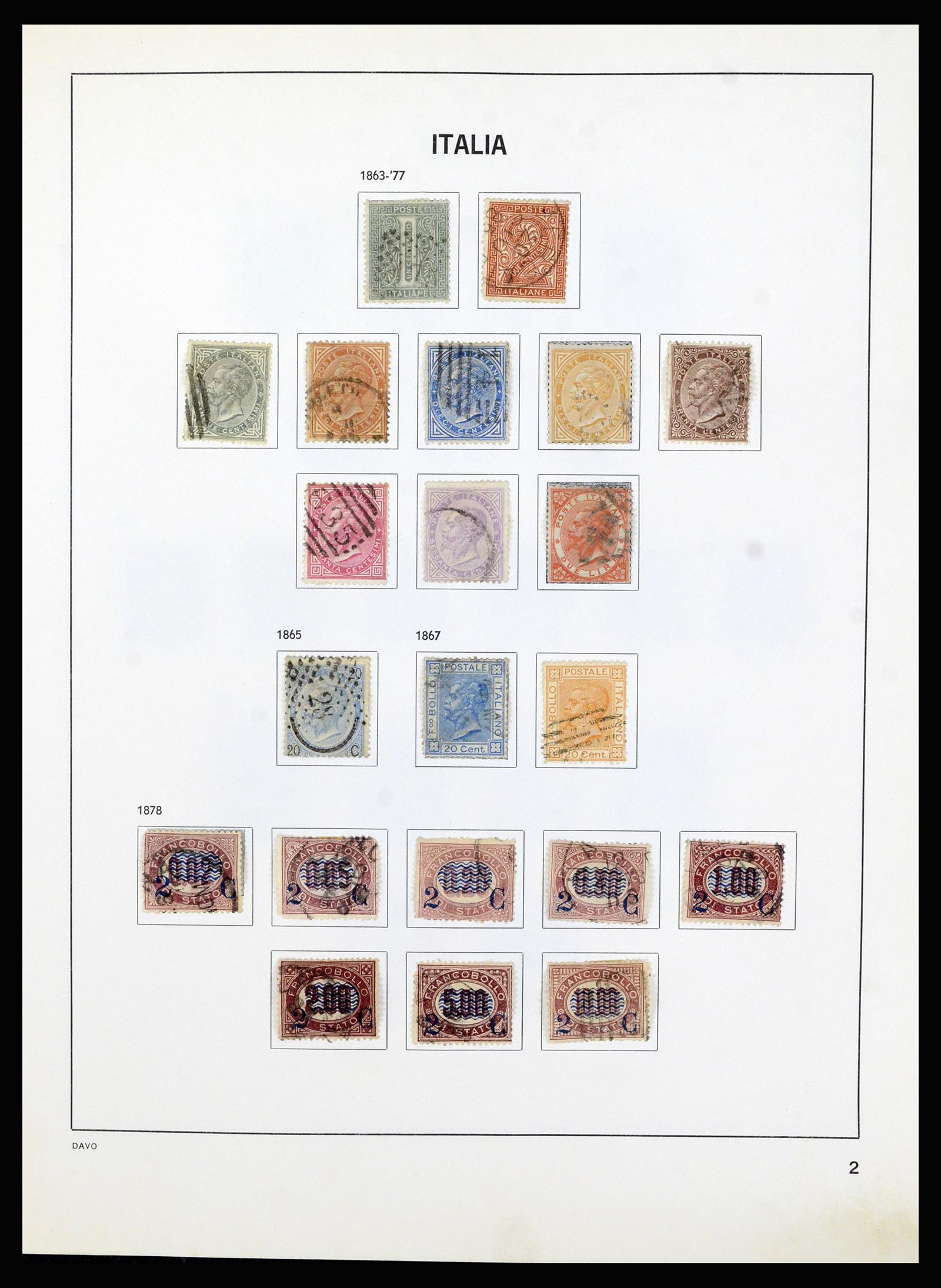 37081 002 - Postzegelverzameling 37081 Italië 1862-1999.