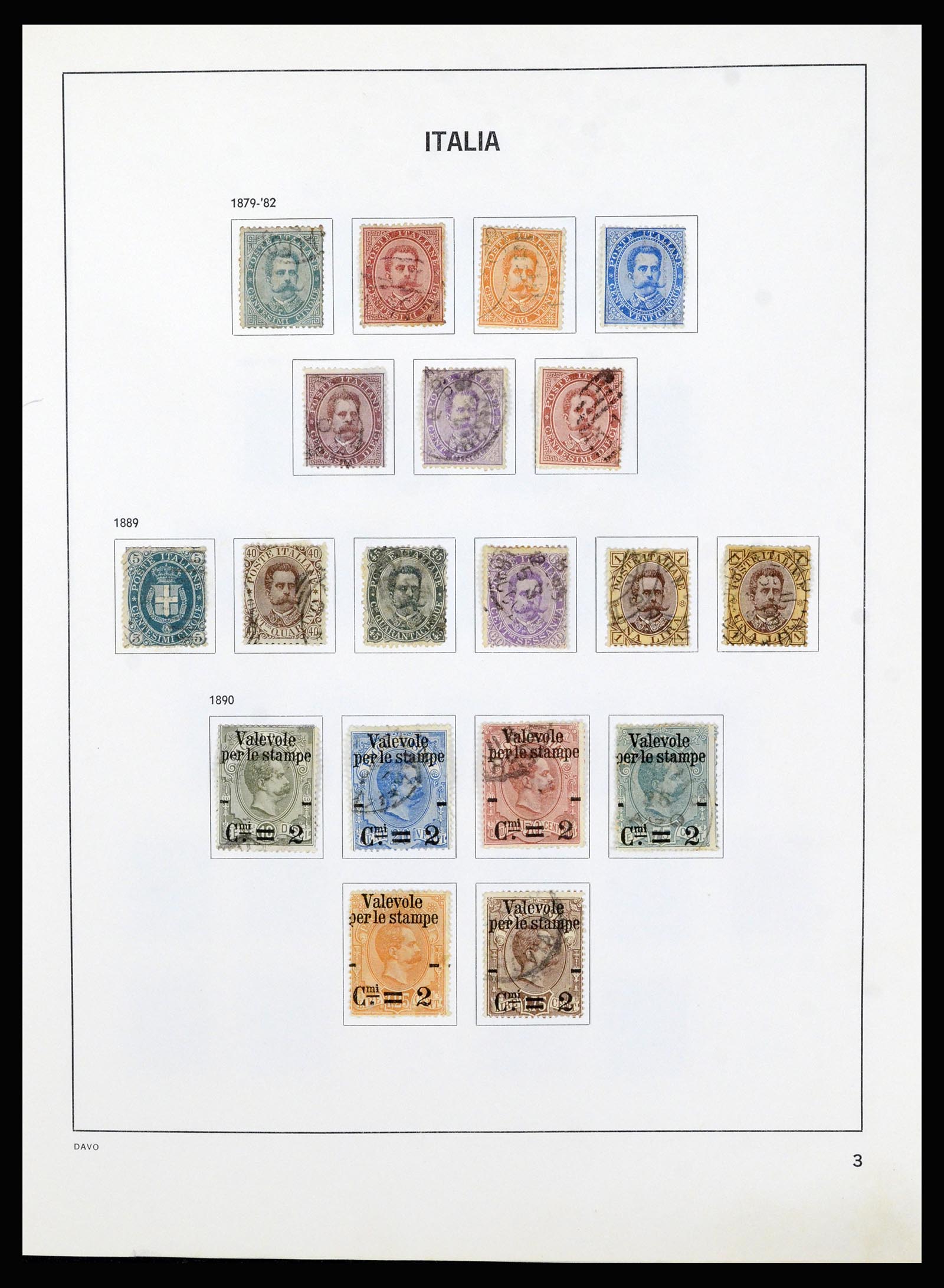 37081 003 - Postzegelverzameling 37081 Italië 1862-1999.