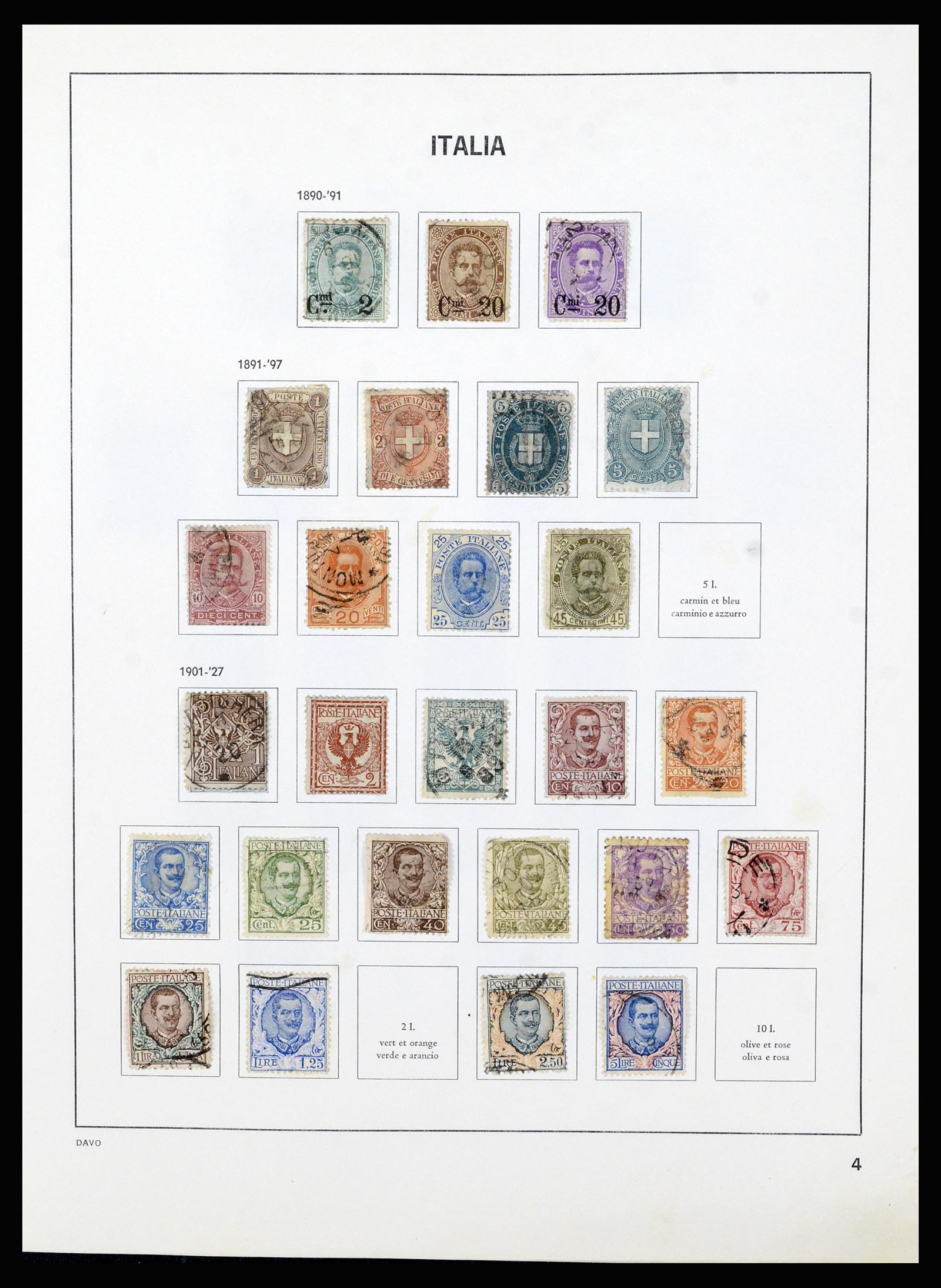 37081 004 - Postzegelverzameling 37081 Italië 1862-1999.