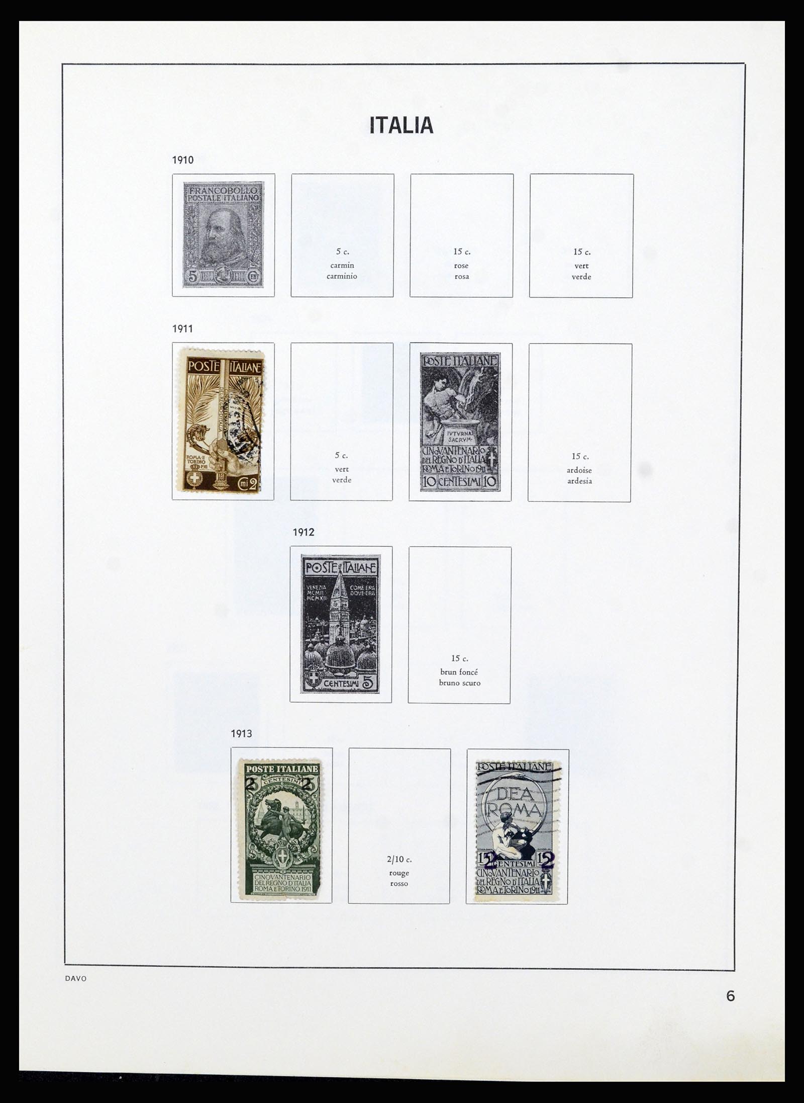 37081 006 - Postzegelverzameling 37081 Italië 1862-1999.