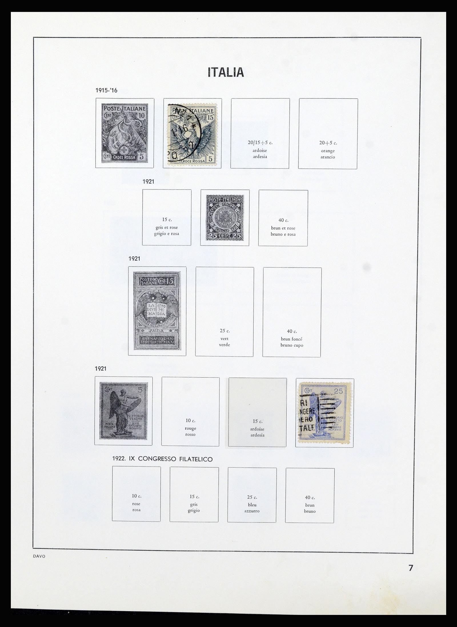 37081 007 - Postzegelverzameling 37081 Italië 1862-1999.