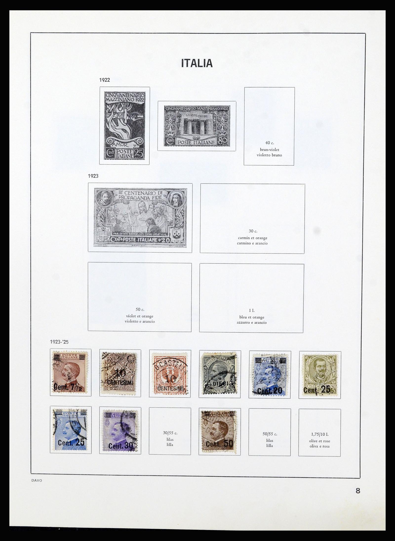 37081 008 - Postzegelverzameling 37081 Italië 1862-1999.