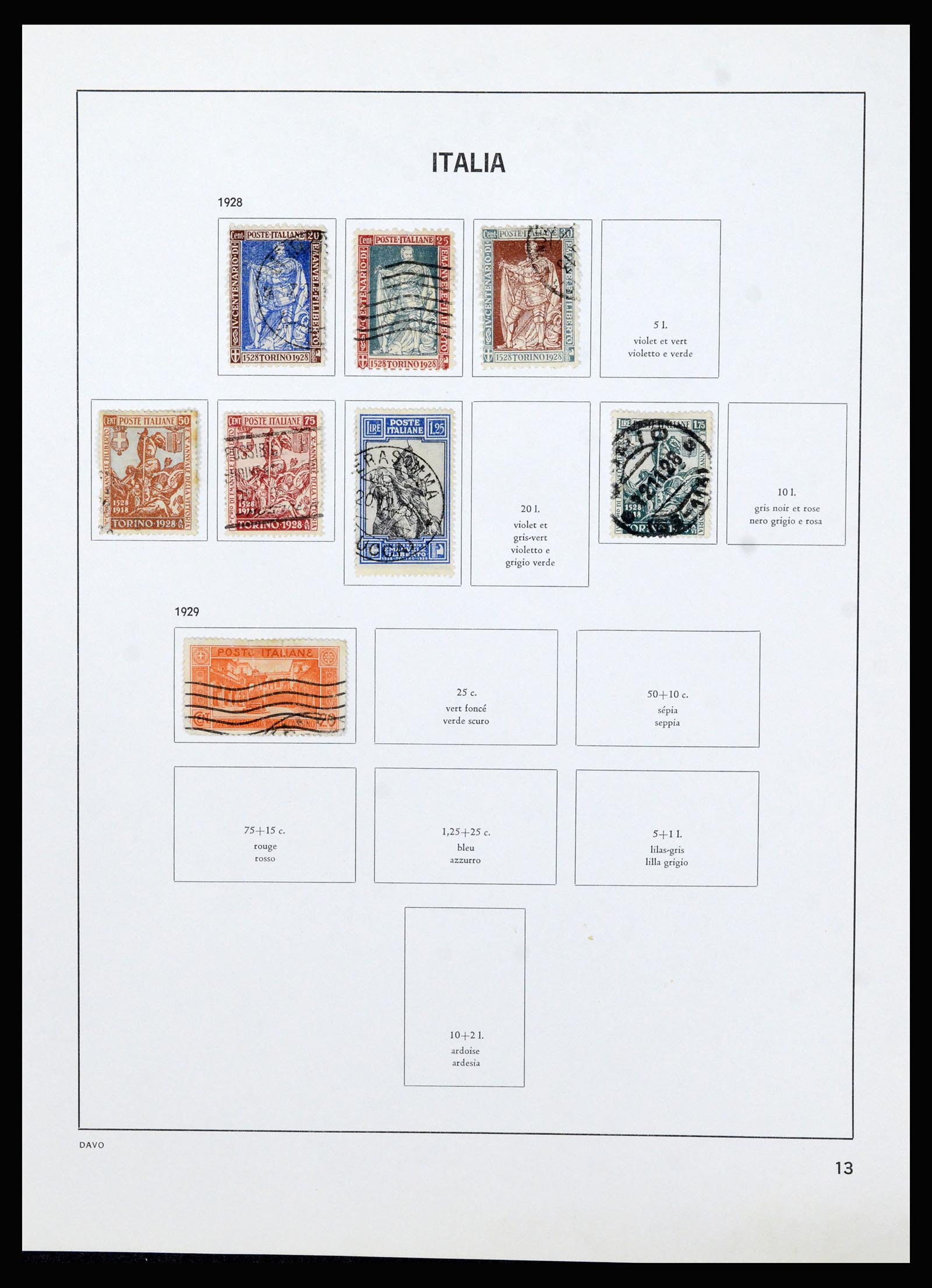 37081 013 - Postzegelverzameling 37081 Italië 1862-1999.