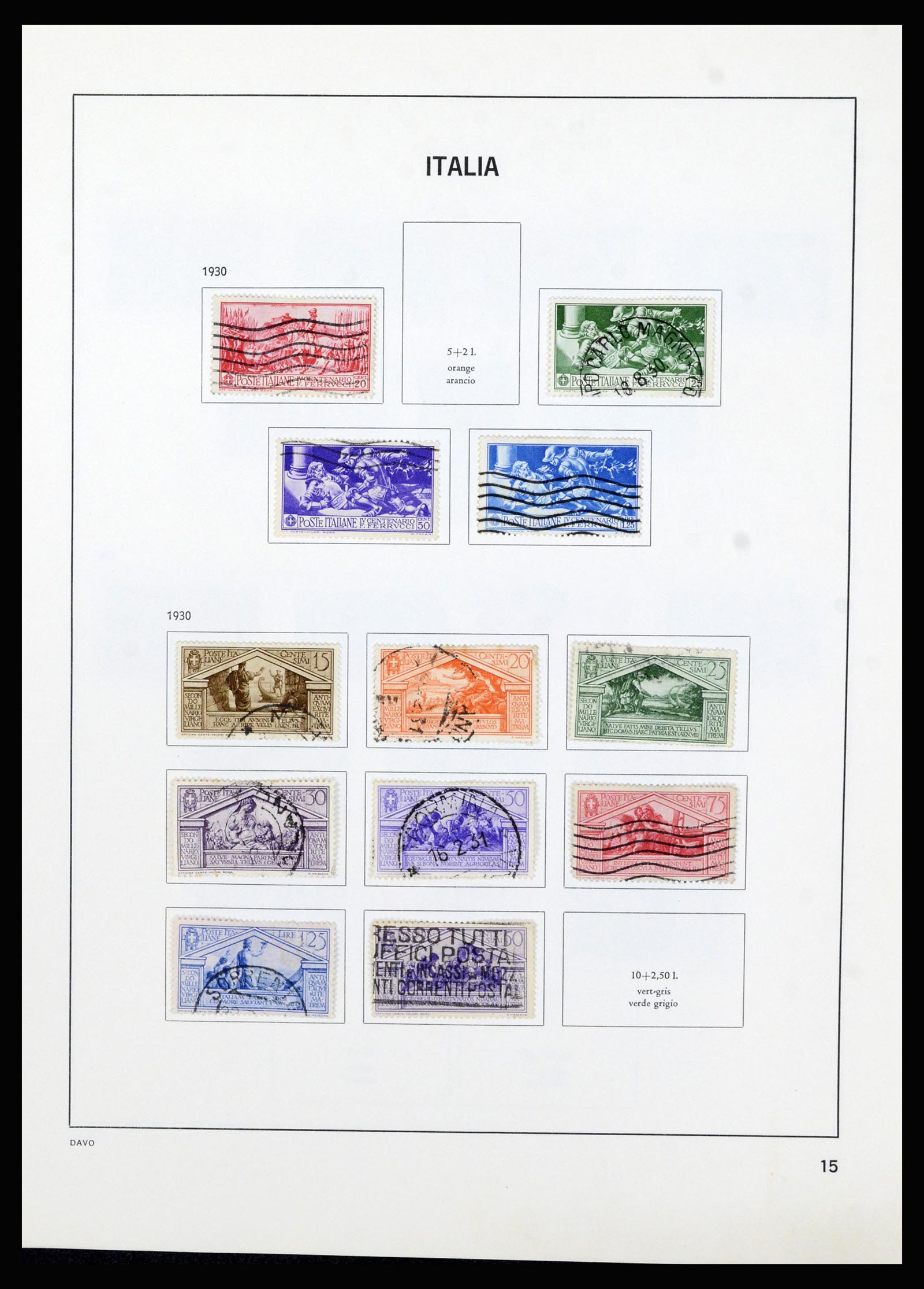 37081 015 - Postzegelverzameling 37081 Italië 1862-1999.