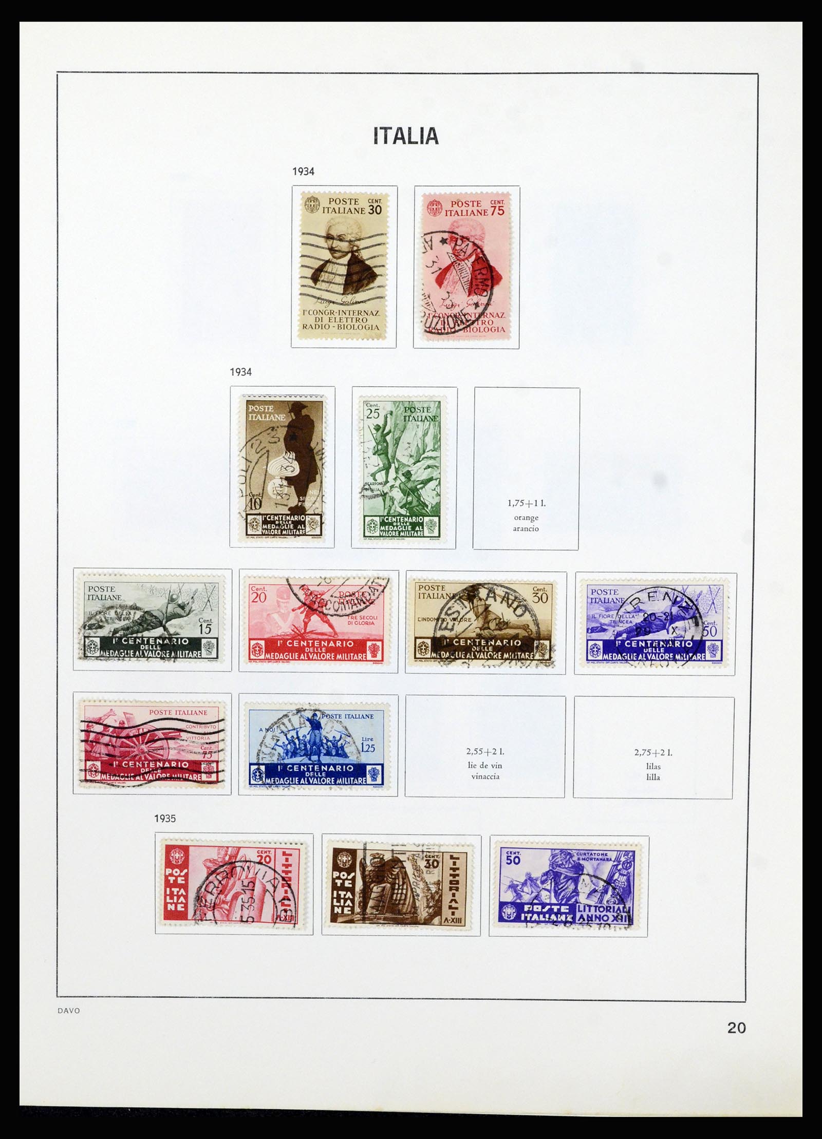 37081 020 - Postzegelverzameling 37081 Italië 1862-1999.