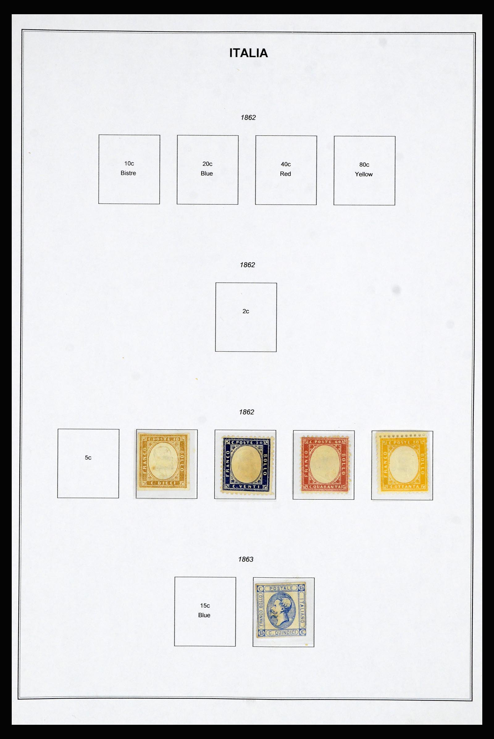 37082 001 - Postzegelverzameling 37082 Italië 1862-1992.