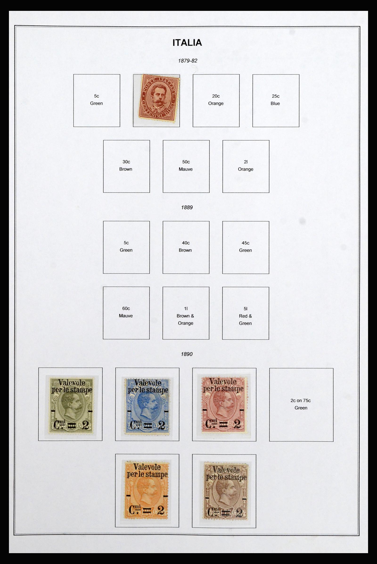 37082 003 - Postzegelverzameling 37082 Italië 1862-1992.