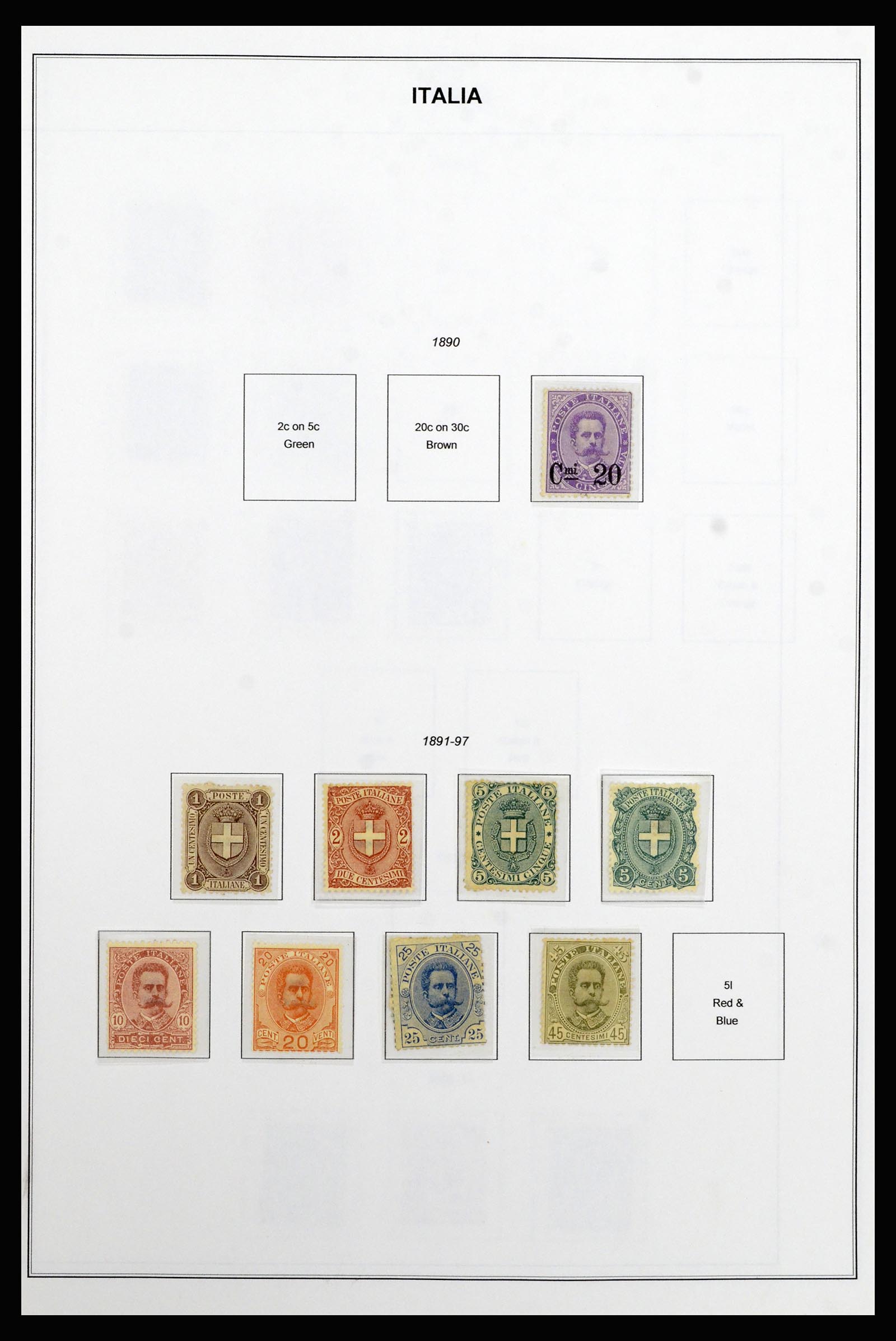 37082 004 - Postzegelverzameling 37082 Italië 1862-1992.