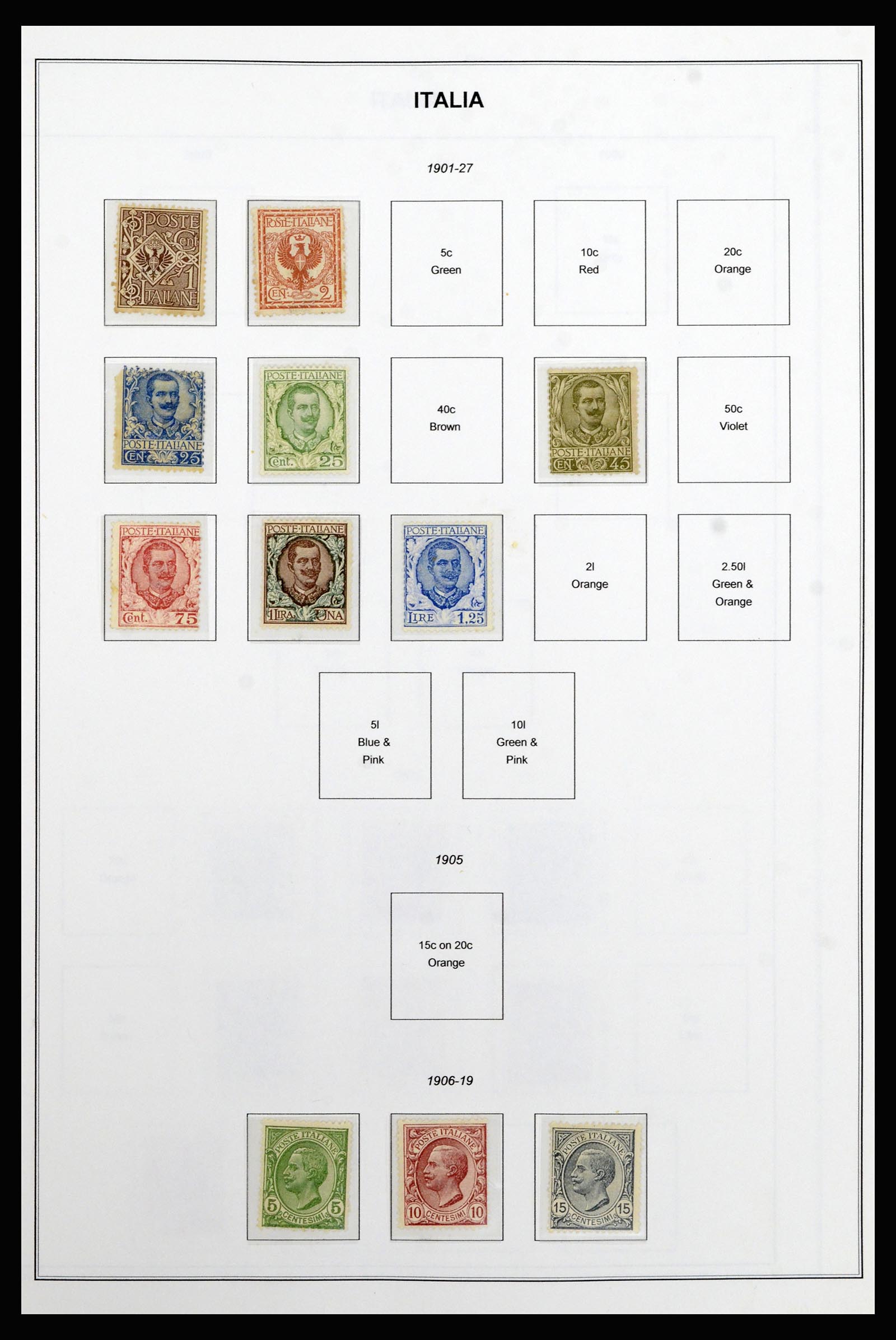 37082 005 - Postzegelverzameling 37082 Italië 1862-1992.