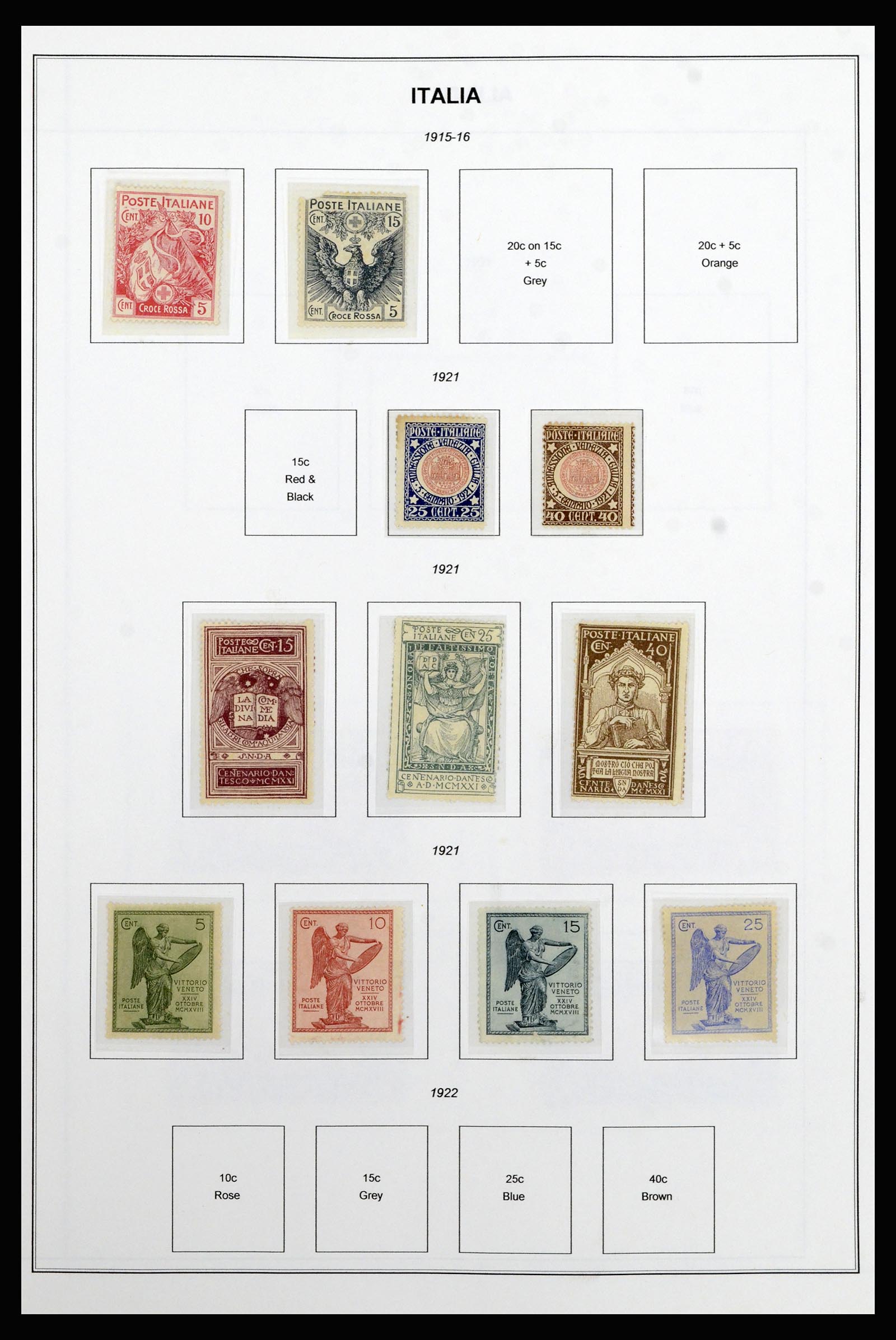37082 008 - Postzegelverzameling 37082 Italië 1862-1992.