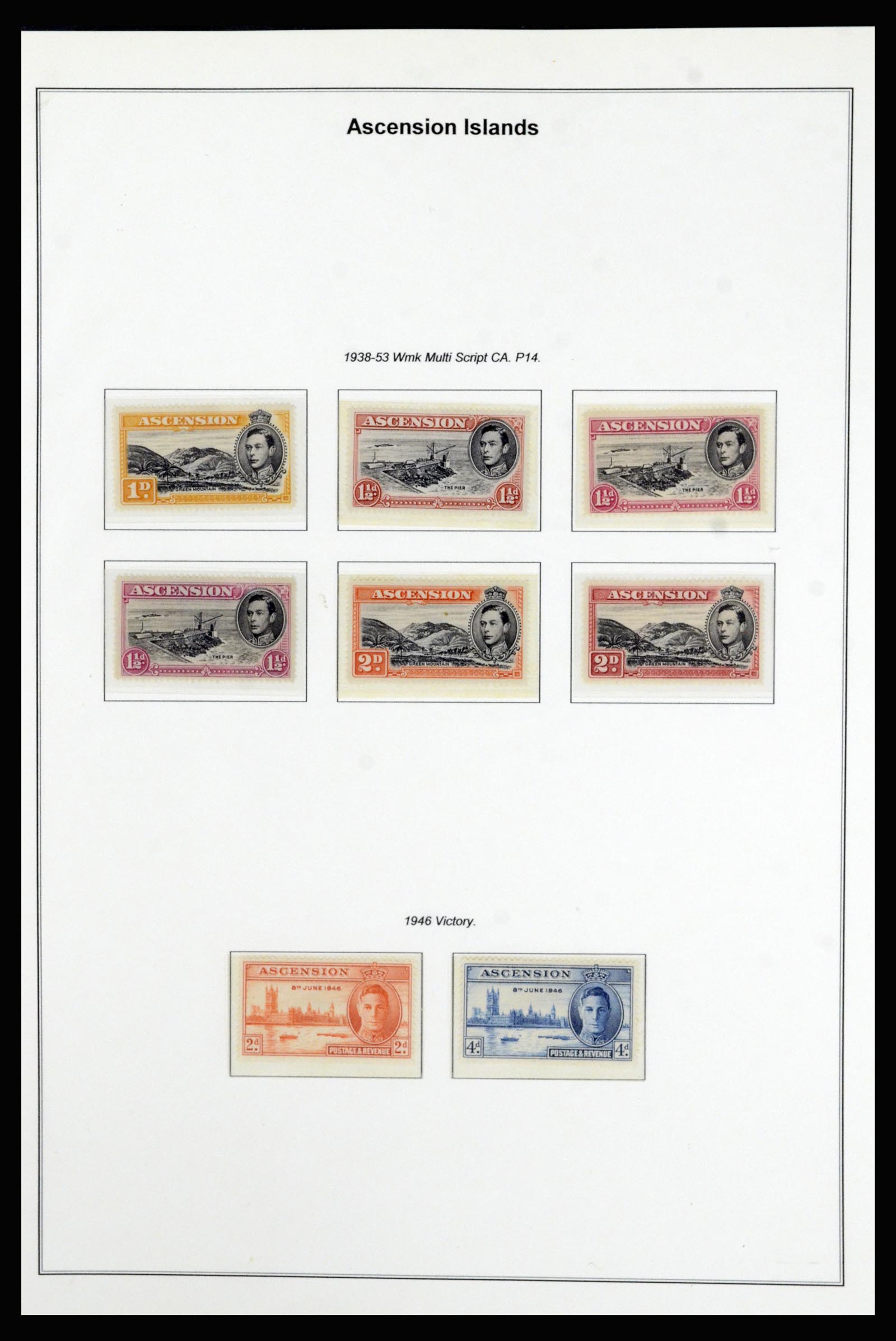 37083 006 - Postzegelverzameling 37083 Ascension 1922-2000.