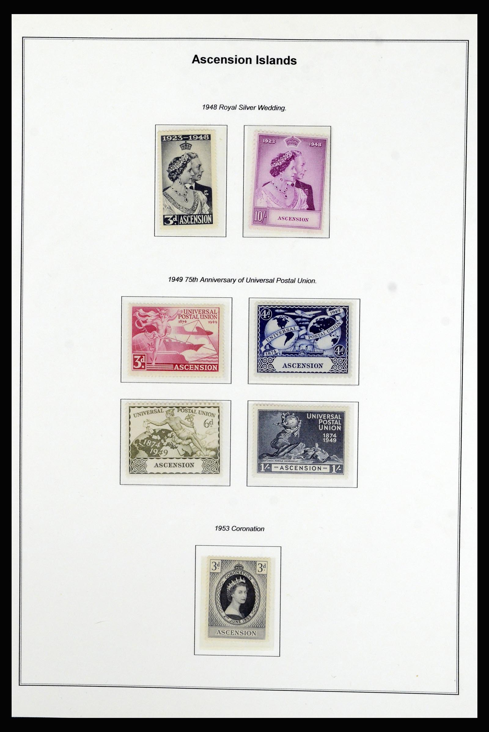 37083 007 - Postzegelverzameling 37083 Ascension 1922-2000.