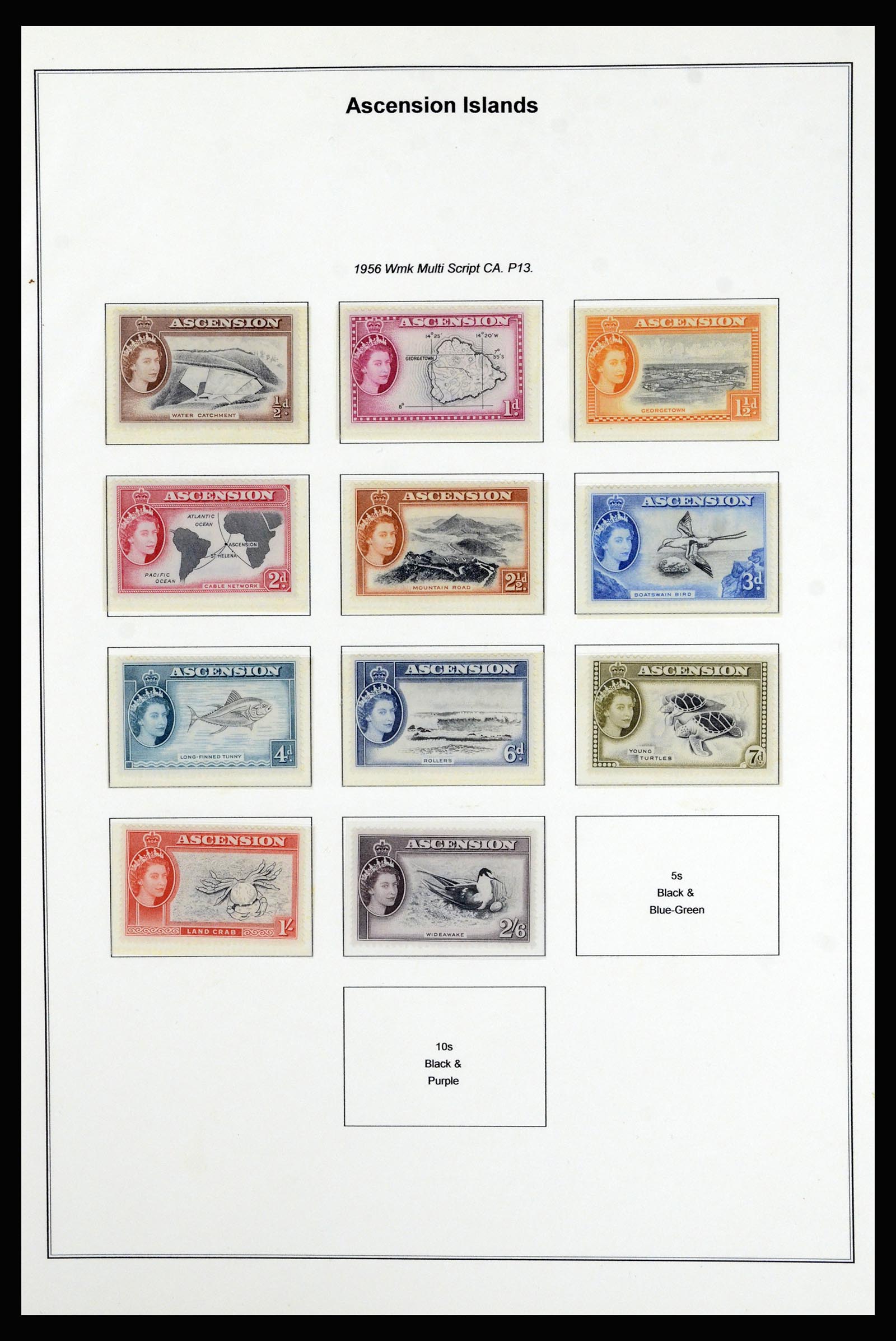 37083 008 - Postzegelverzameling 37083 Ascension 1922-2000.