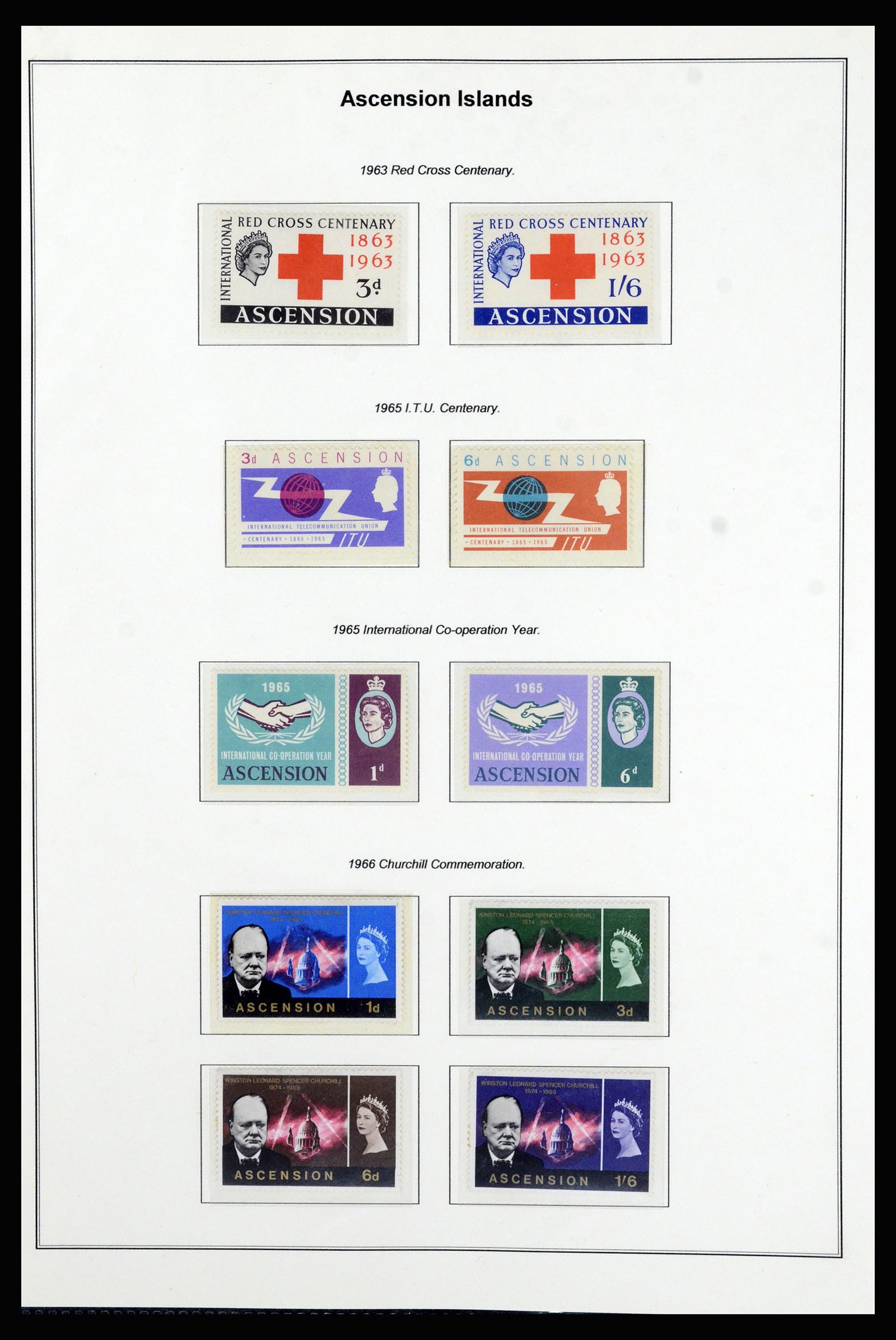 37083 010 - Postzegelverzameling 37083 Ascension 1922-2000.