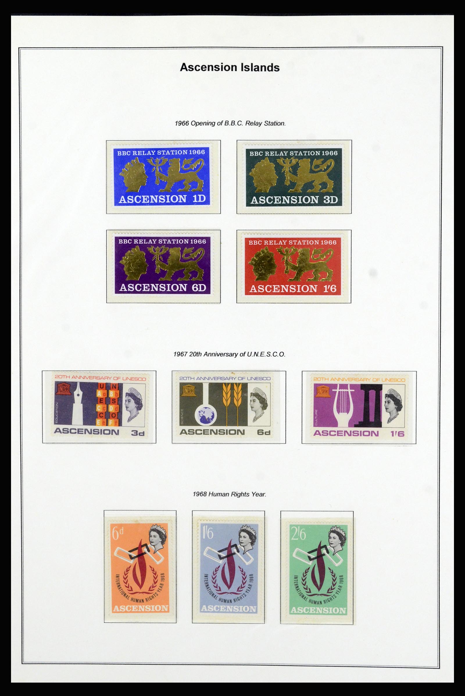 37083 012 - Postzegelverzameling 37083 Ascension 1922-2000.