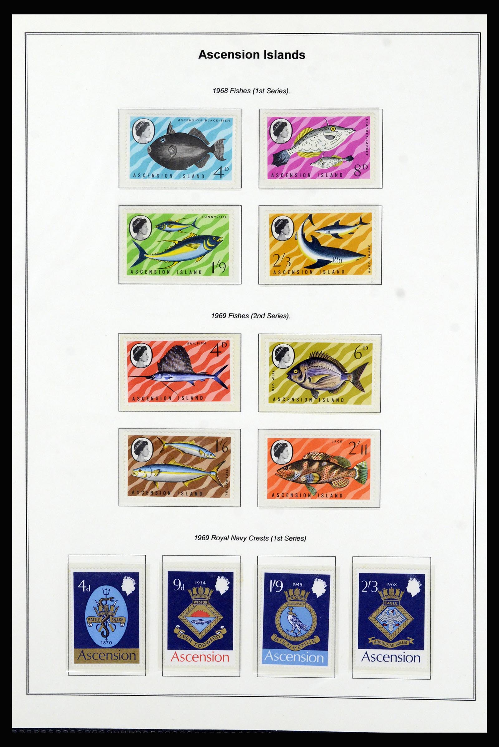 37083 013 - Postzegelverzameling 37083 Ascension 1922-2000.