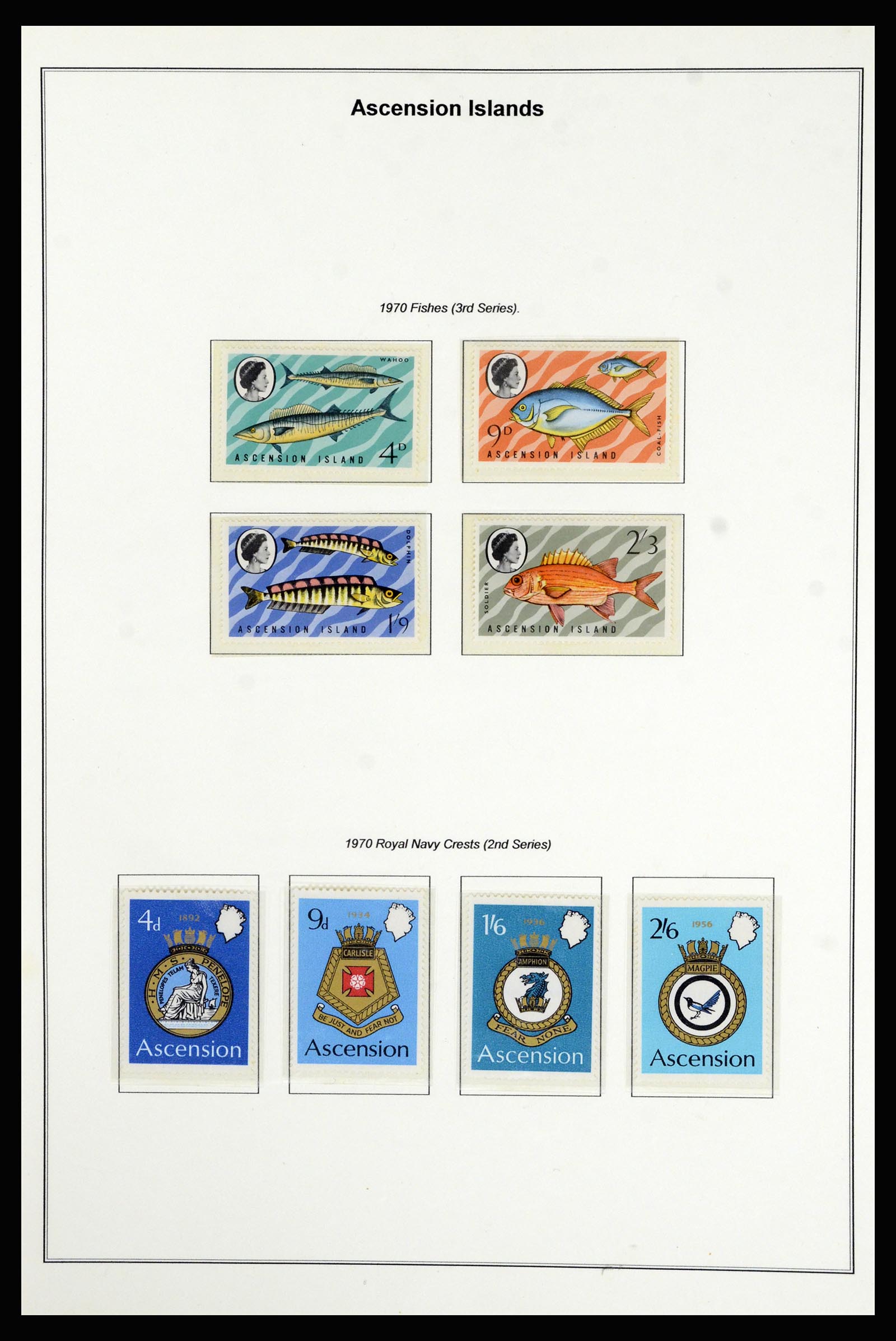 37083 015 - Postzegelverzameling 37083 Ascension 1922-2000.