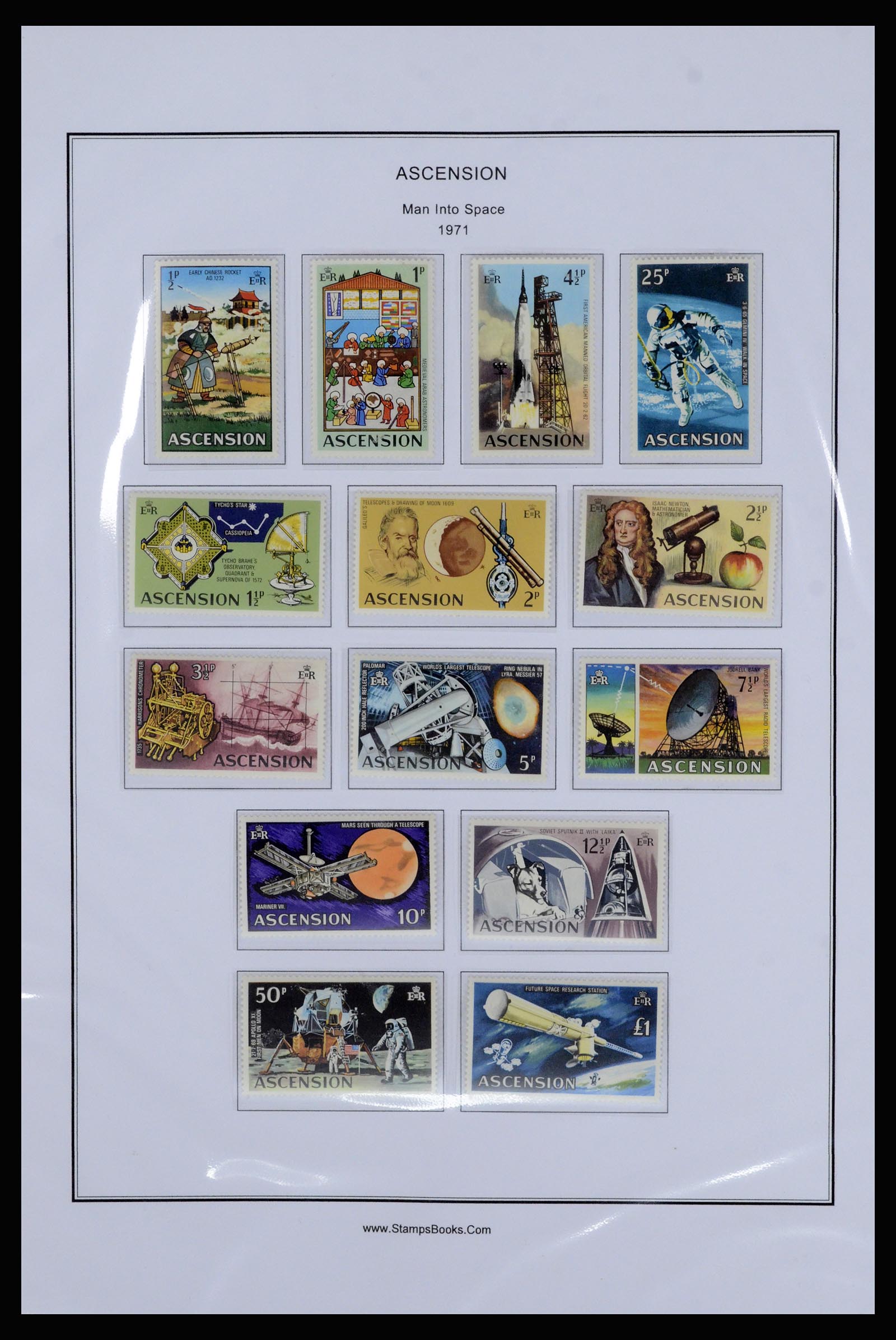 37083 016 - Postzegelverzameling 37083 Ascension 1922-2000.